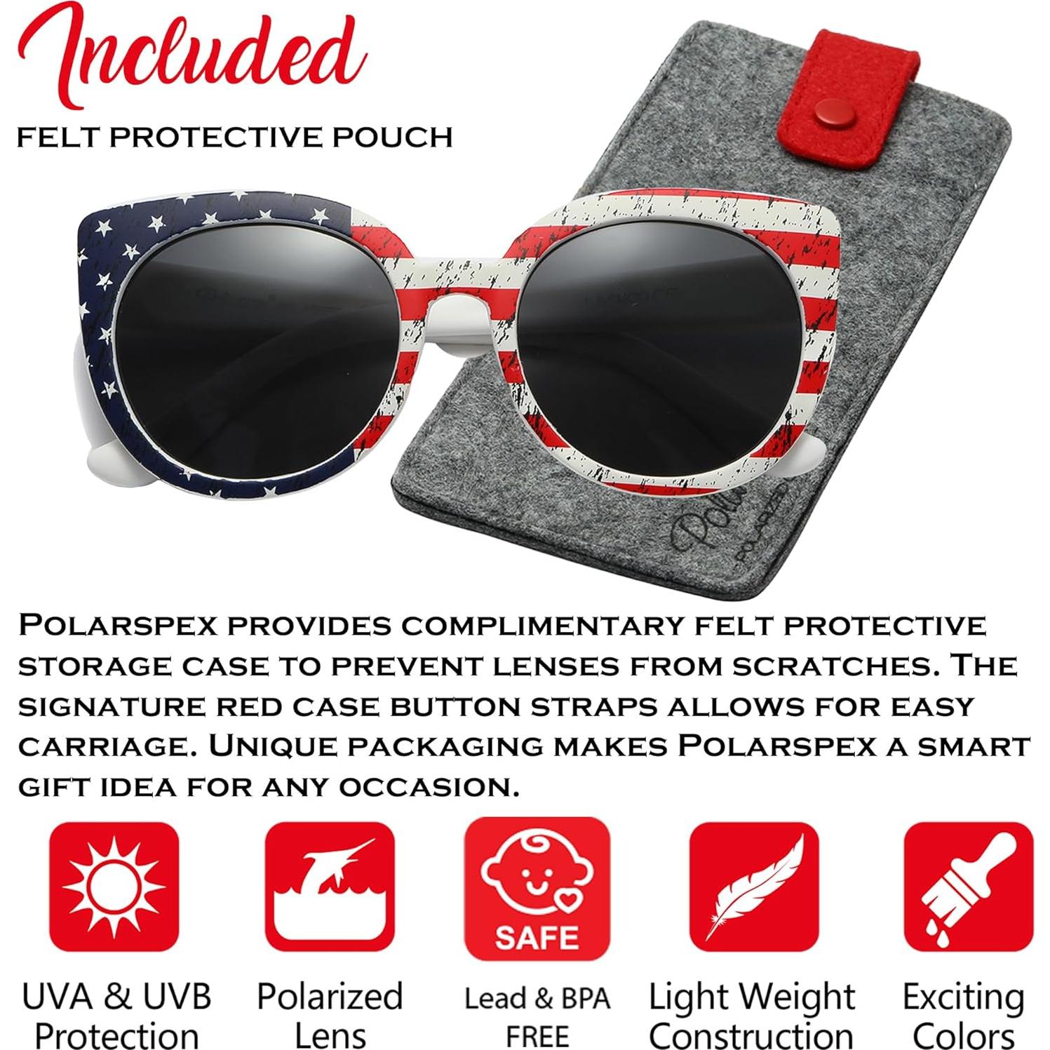 Gafas de sol Polarpex para niñas 2-8 años - Ojo de gato polarizadas