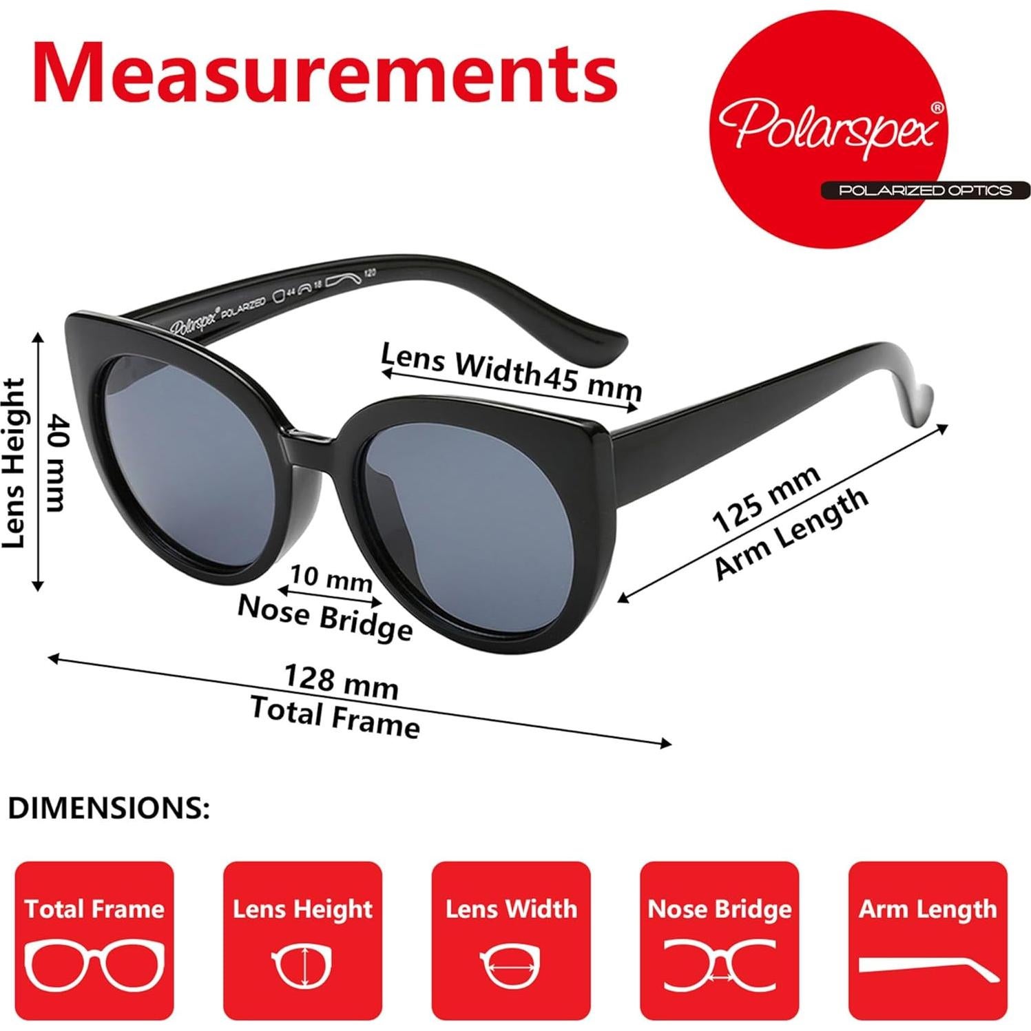 Gafas de sol Polarpex para niñas 2-8 años - Ojo de gato polarizadas