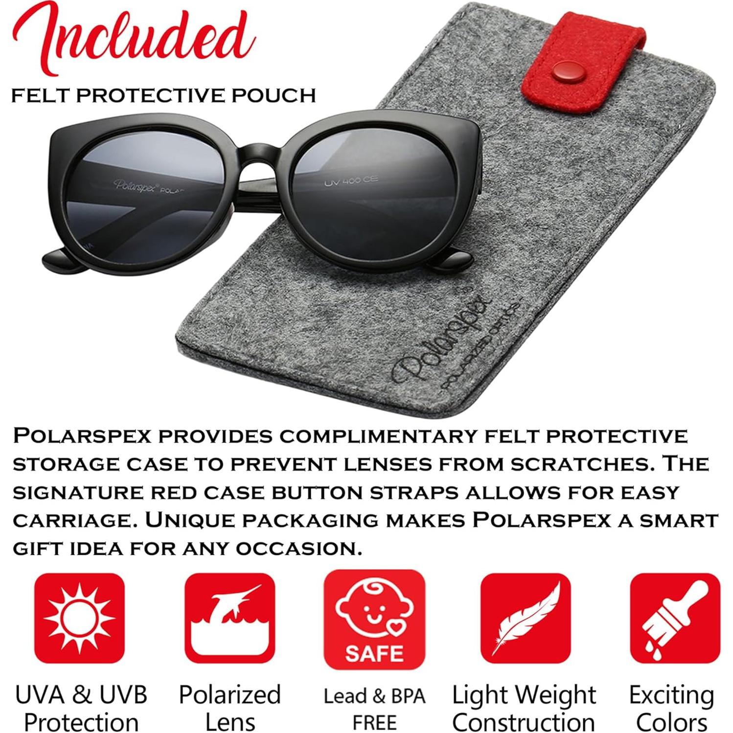 Gafas de sol Polarpex para niñas 2-8 años - Ojo de gato polarizadas