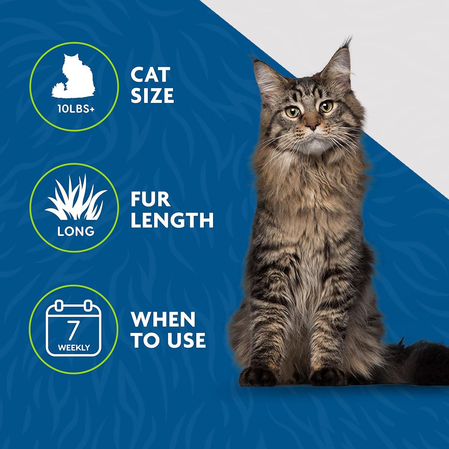 FURminator Herramienta de Deshedding para Gatos Grandes Pelo Largo