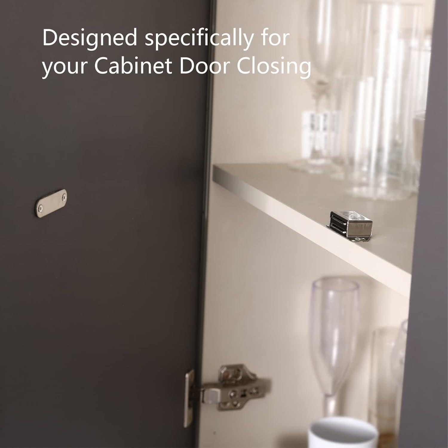 Imanes de Puerta Magnéticos Mousike Acero Inoxidable 9 kg 6Pack