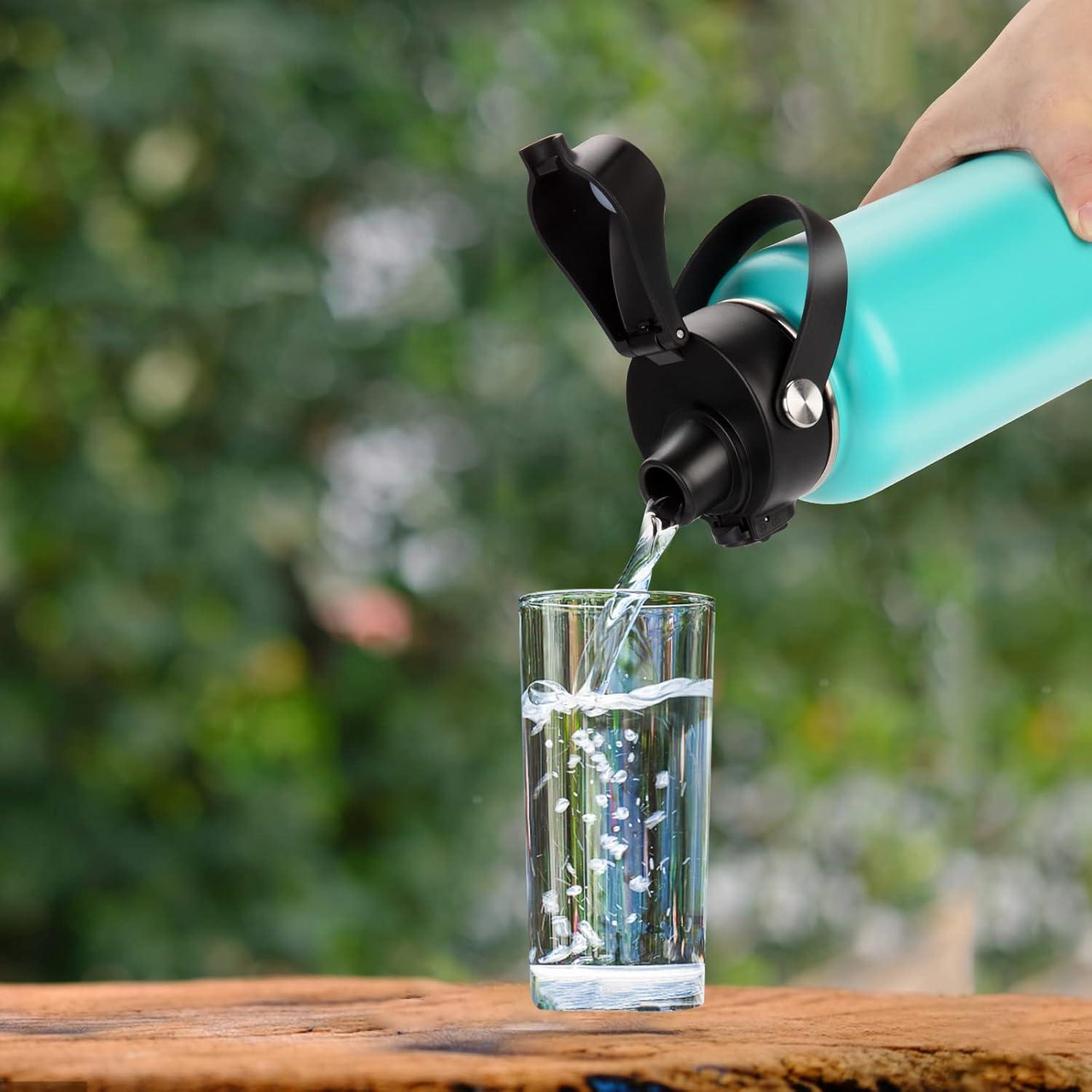 Tapa Auto Spout HydroFlask Boca Ancha 12-64oz Negra