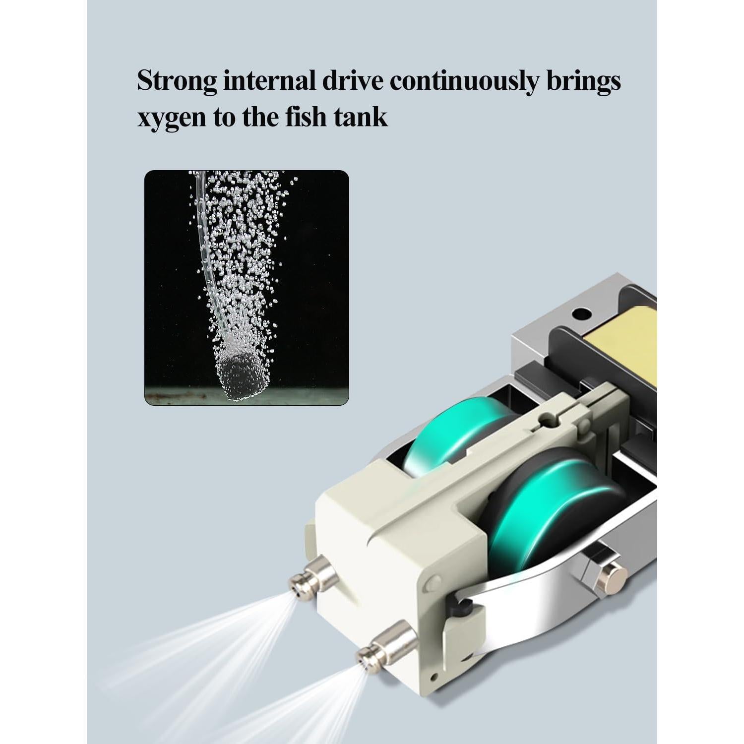 Bomba de Aire para Acuario UPETTOOLS Doble Salida 605L