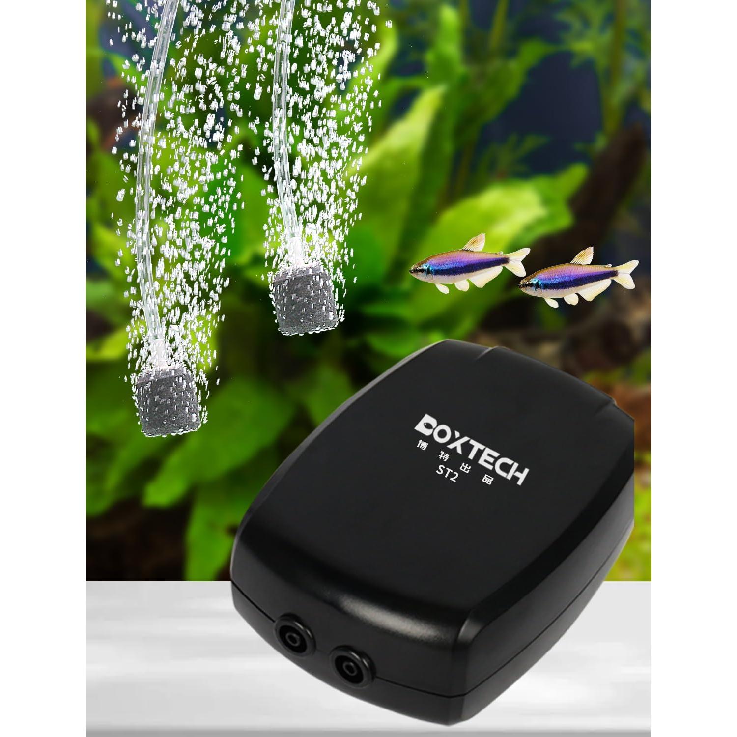 Bomba de Aire para Acuario UPETTOOLS Doble Salida 605L