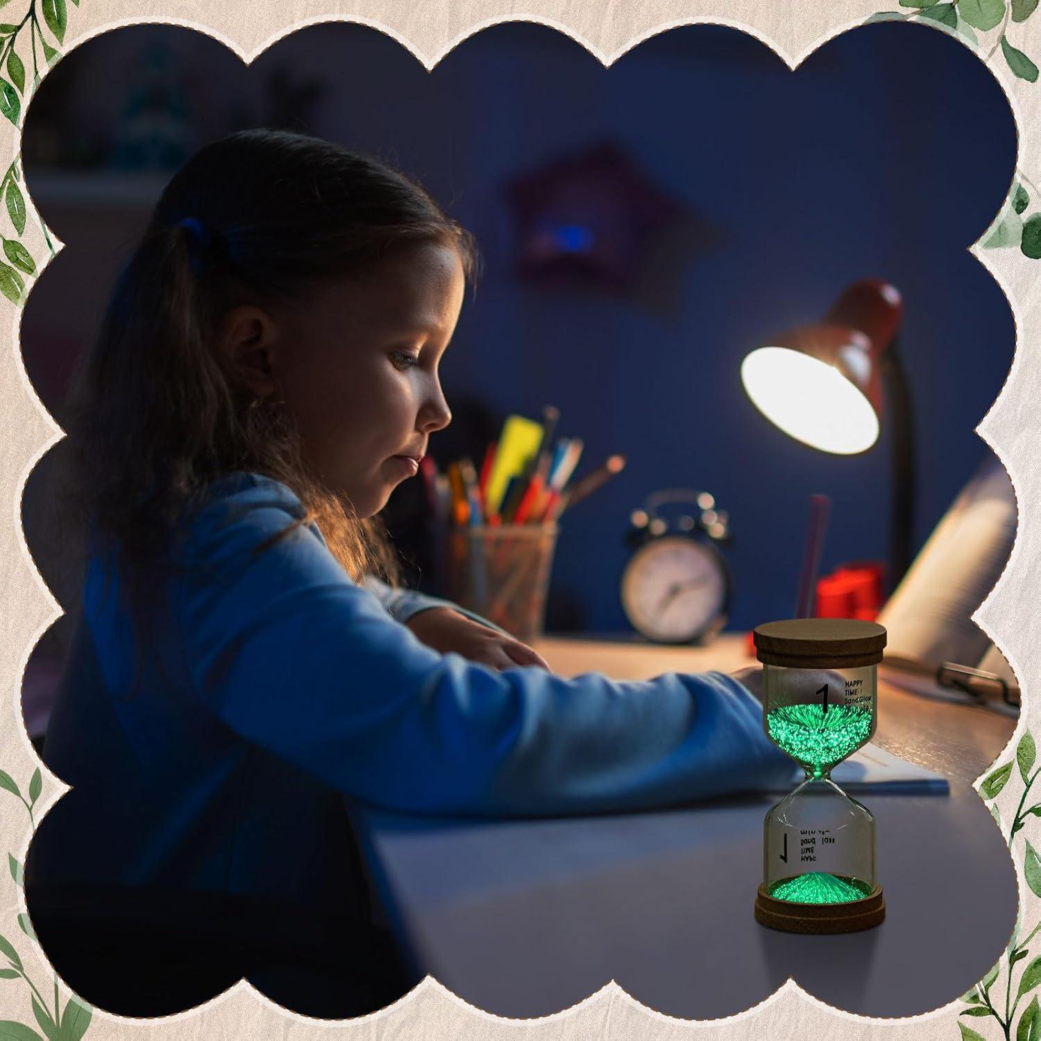 Reloj de Arena de Madera Luminosa 1 Minuto Kingdder Púrpura