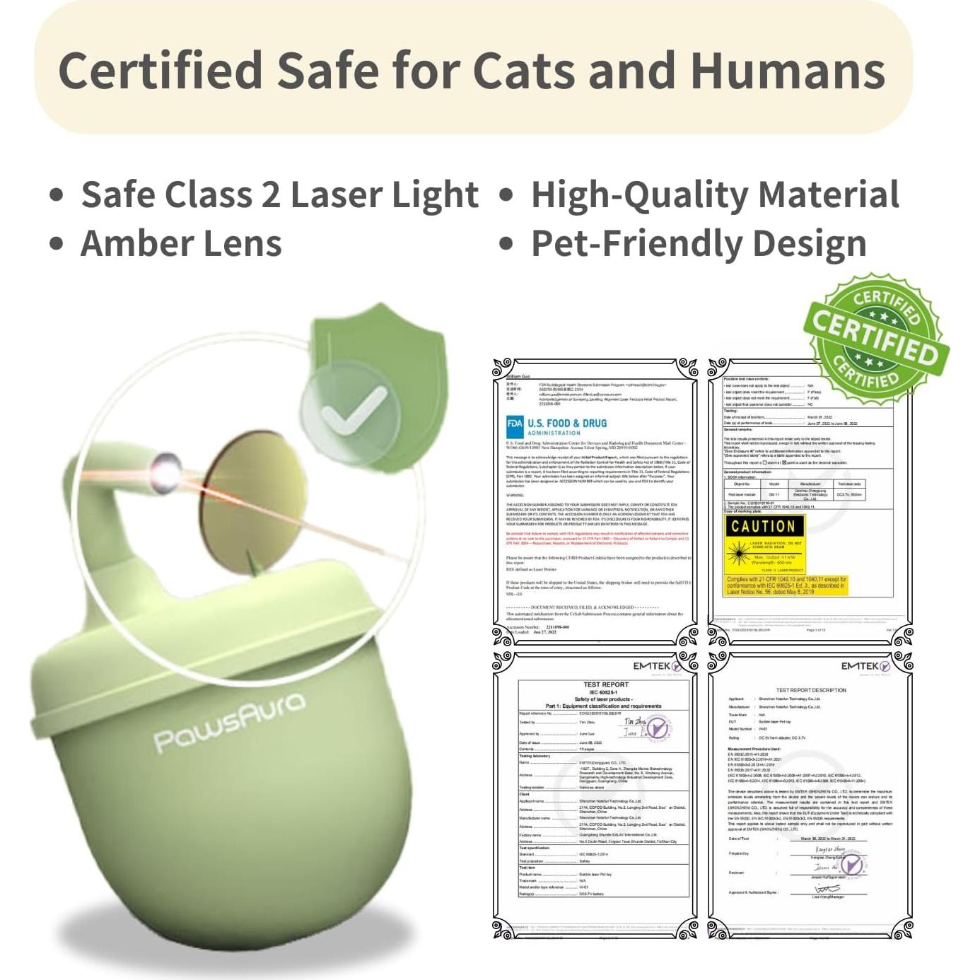 Juguete Automático de Láser para Gatos MayMaw - 3 Modos