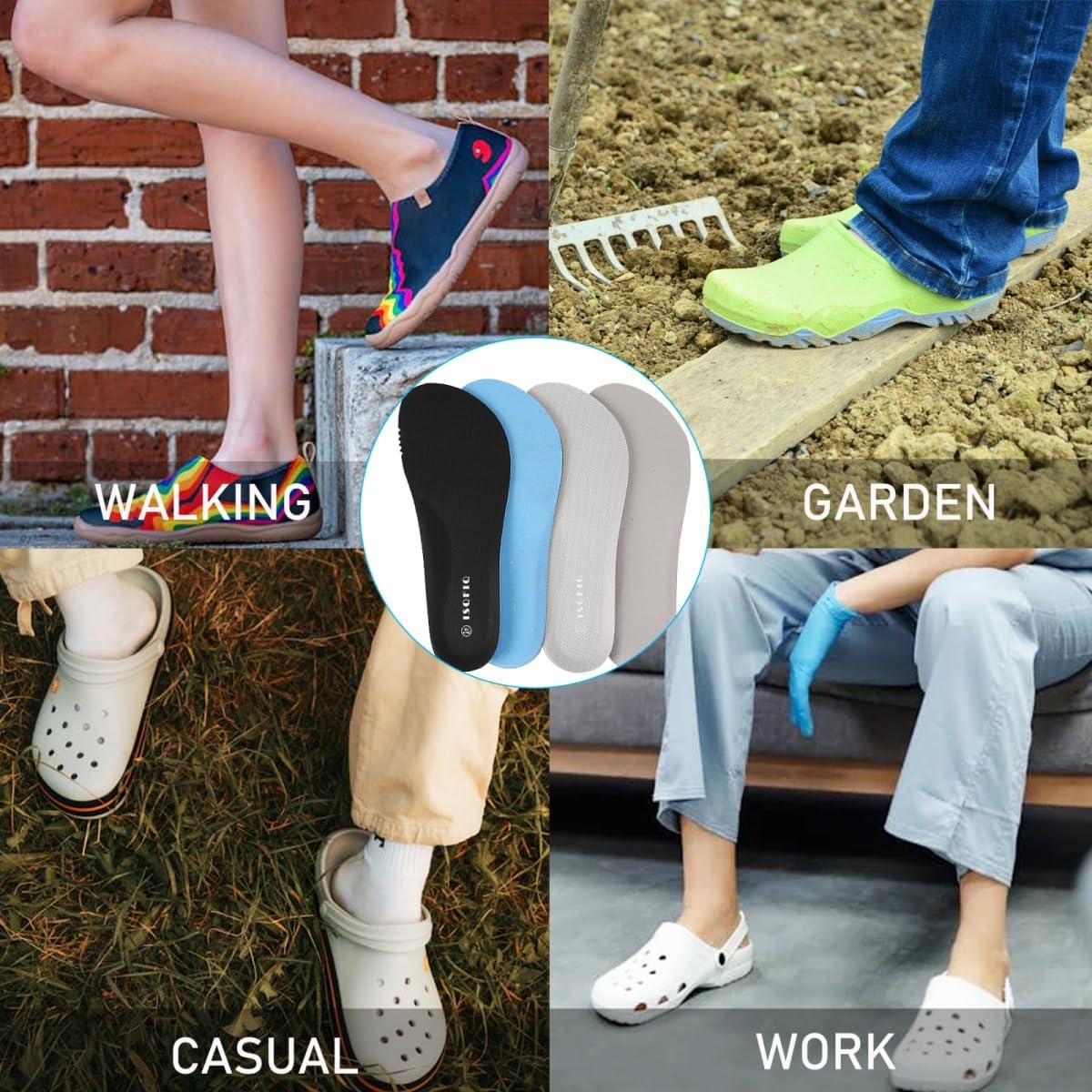 2 Pares de Plantillas para Zapatos ISQFIQ Negros W6/M4