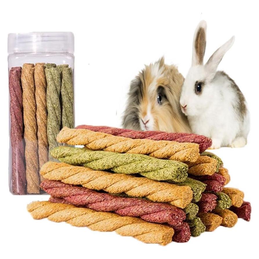 20 Juguetes Masticables para Conejos Dbeans - Sabores Mixtos