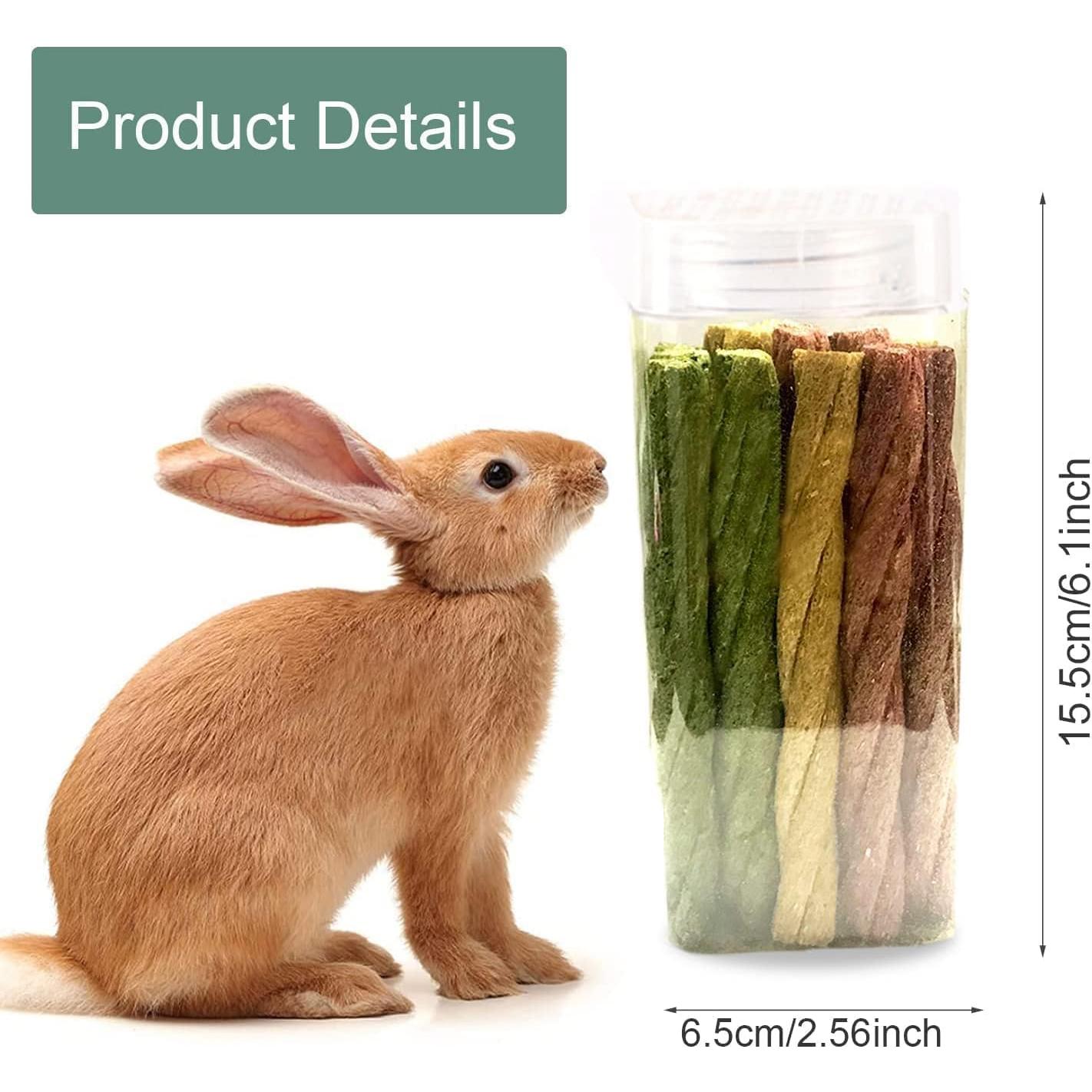 20 Juguetes Masticables para Conejos Dbeans - Sabores Mixtos