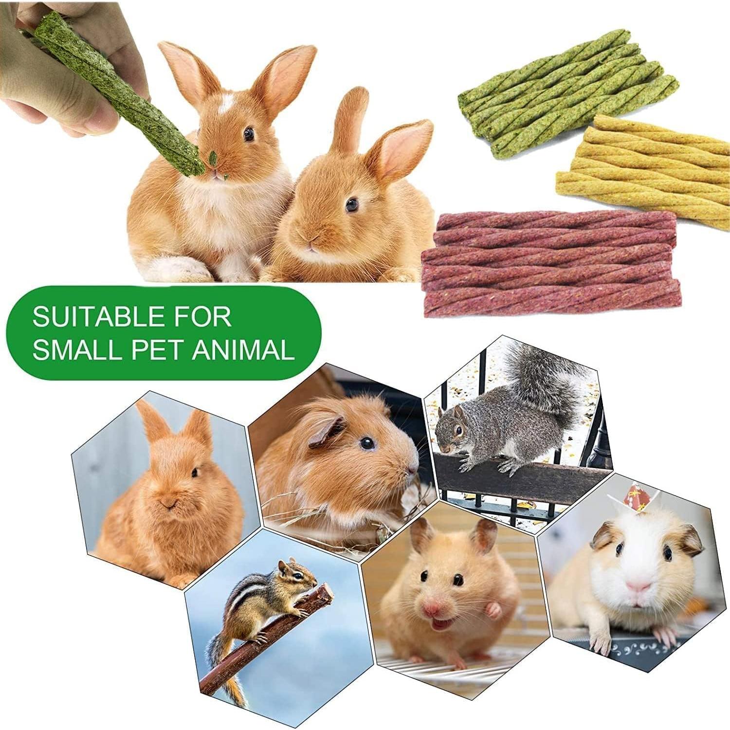 20 Juguetes Masticables para Conejos Dbeans - Sabores Mixtos