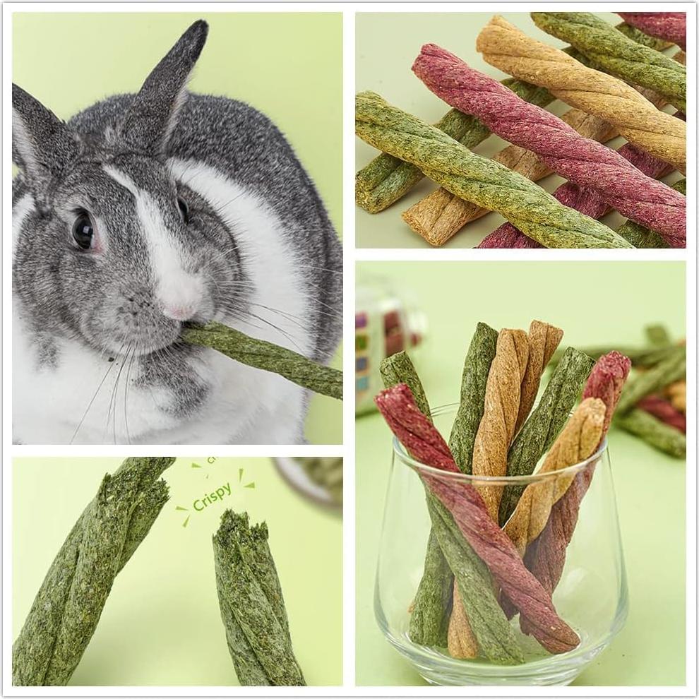 20 Juguetes Masticables para Conejos Dbeans - Sabores Mixtos