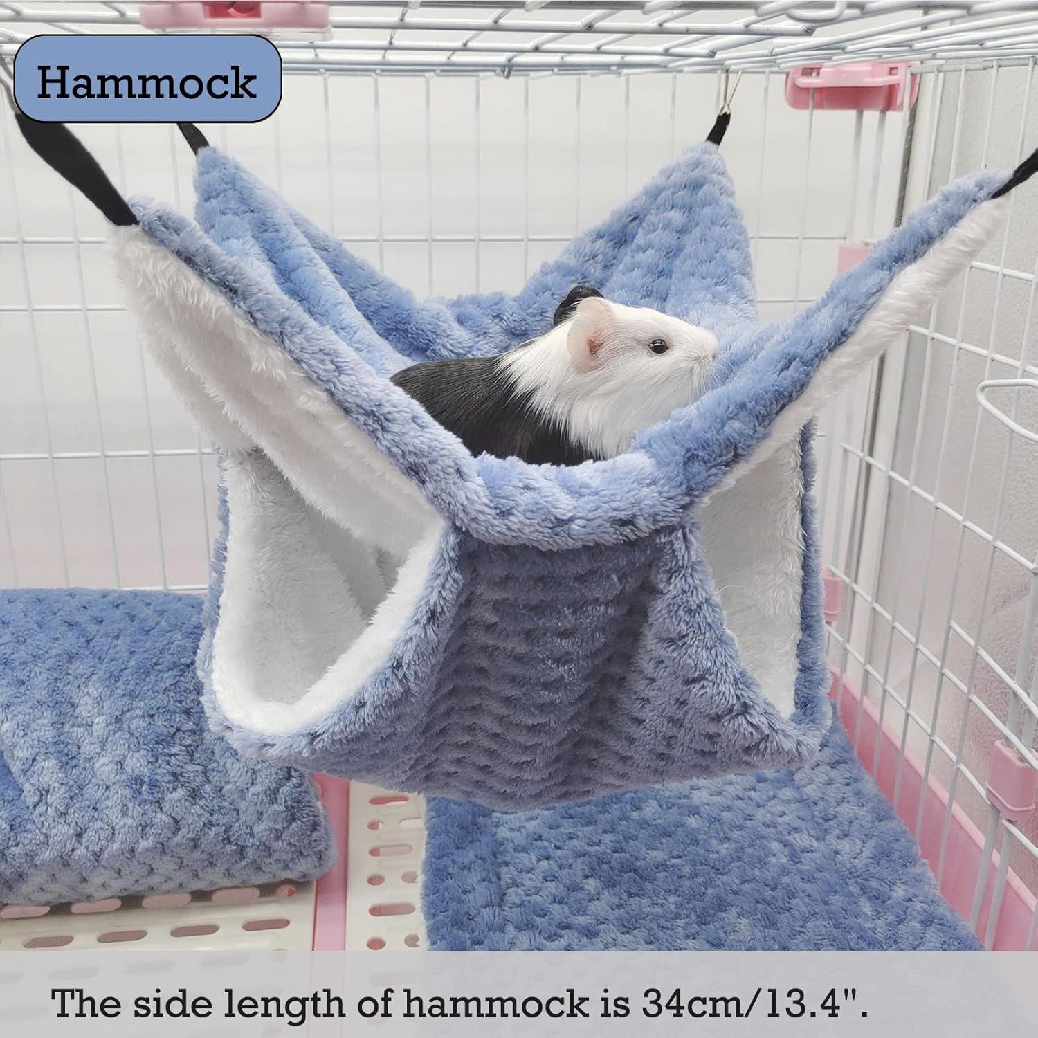 Conjunto de Hamacas de Peluche SEIS para Hámster y Mascotas
