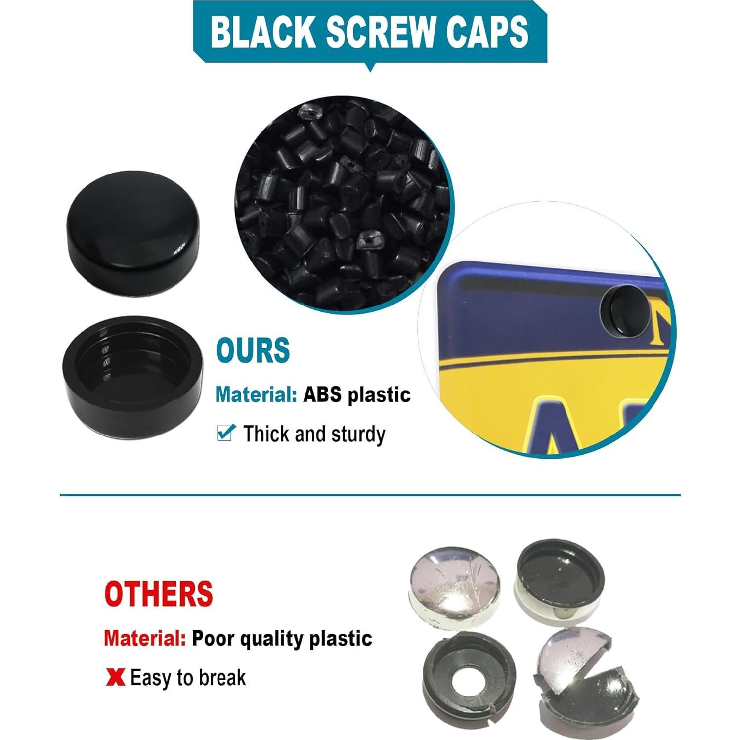 Cubierta de Placa de Licencia RCKJNJ Transparente - Paquete de 2