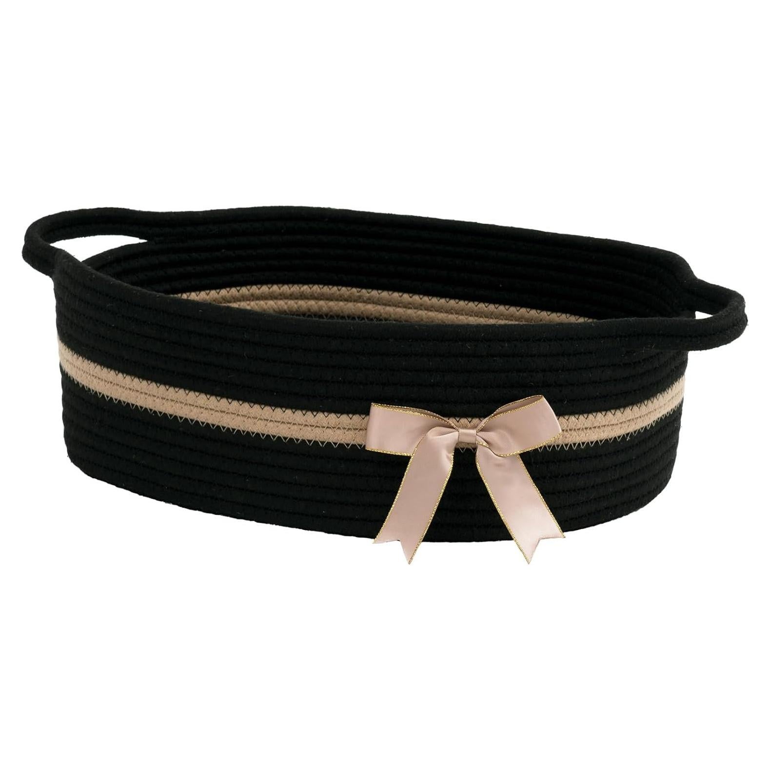 Cesta de Almacenamiento Negra CHICVITA 33x24.9x12.7 cm