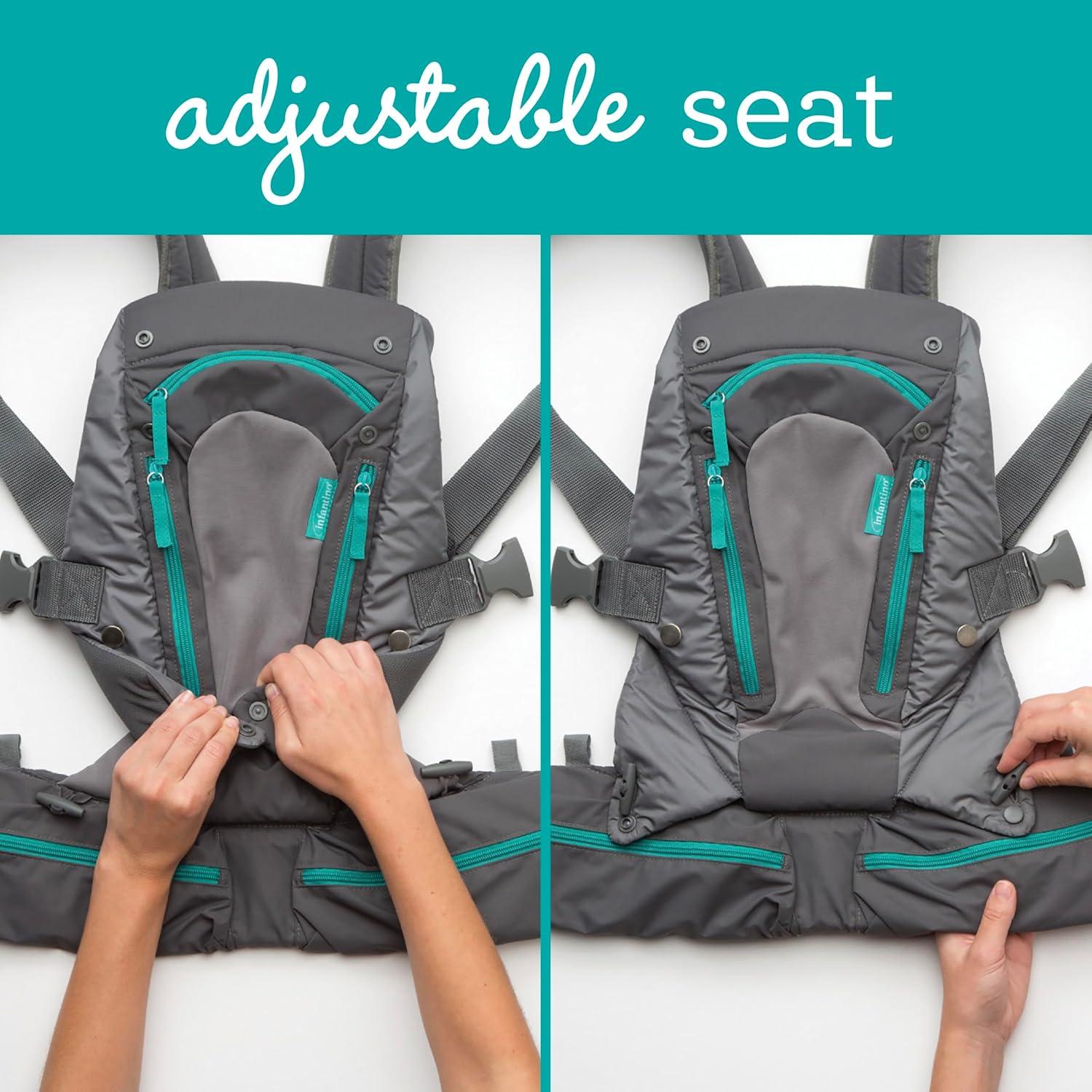 Transportador Ergonómico Infantino Carry On Gris 3.6-18 kg