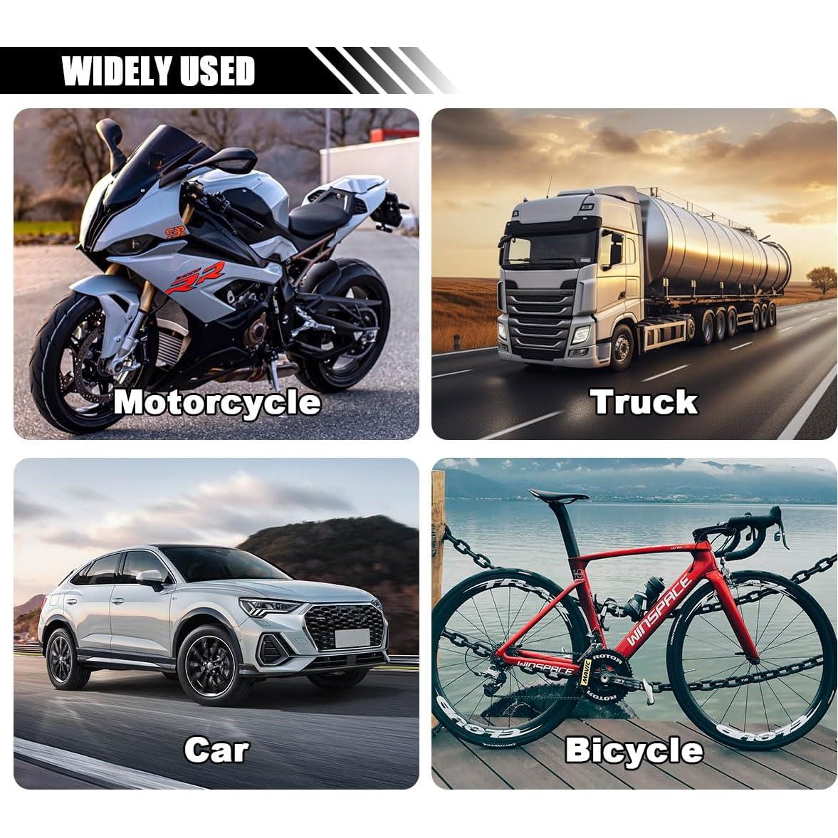 4 Tapones de Válvula de Neumático Luminosa BDZMC Azul