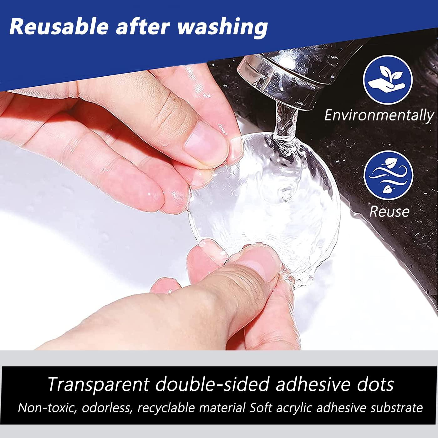 Almohadillas de Gel Doble Cara iQIHAN 30PCS 30mm Transparente