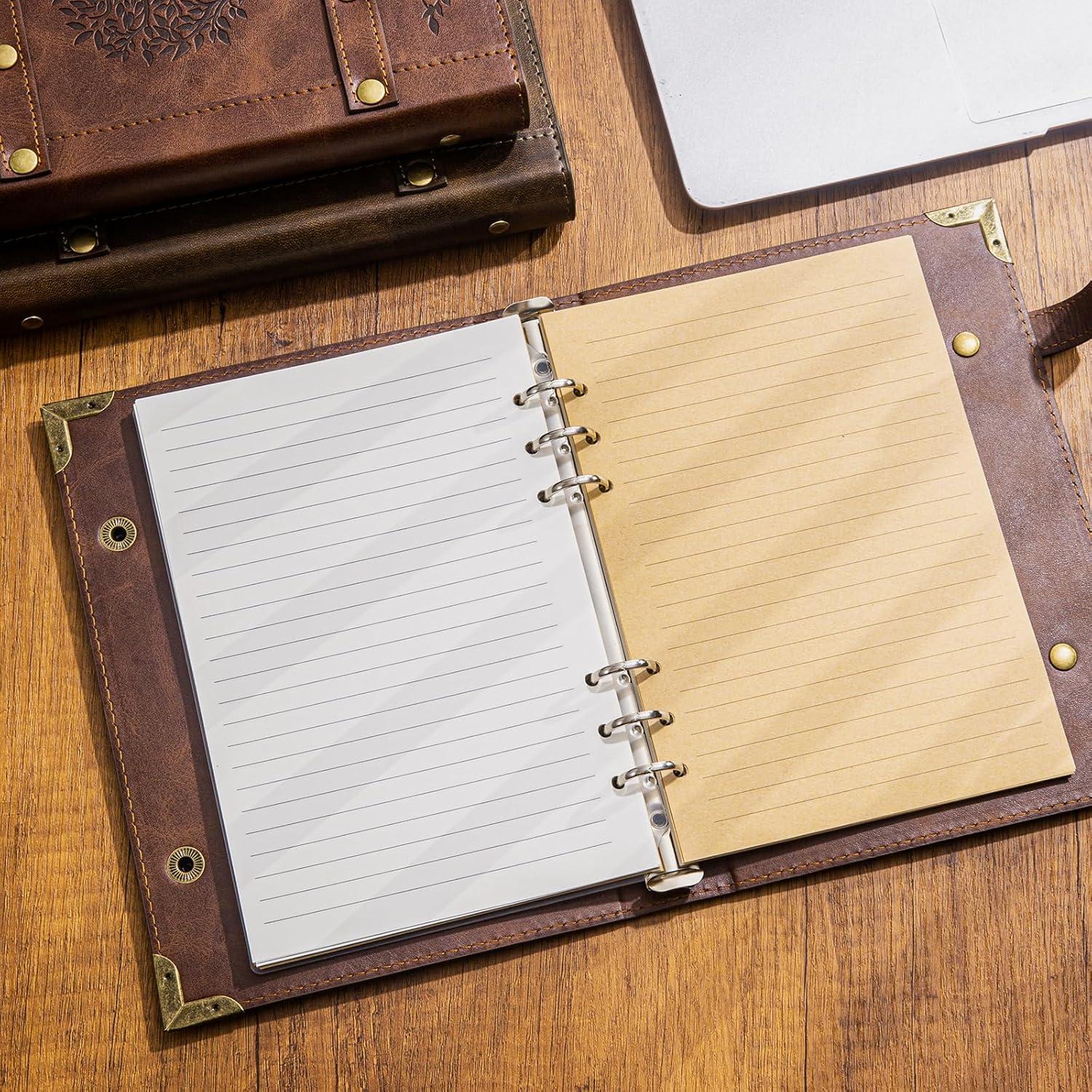 Diario Recargable de Cuero DUROTAN A5 400 Páginas Dragón