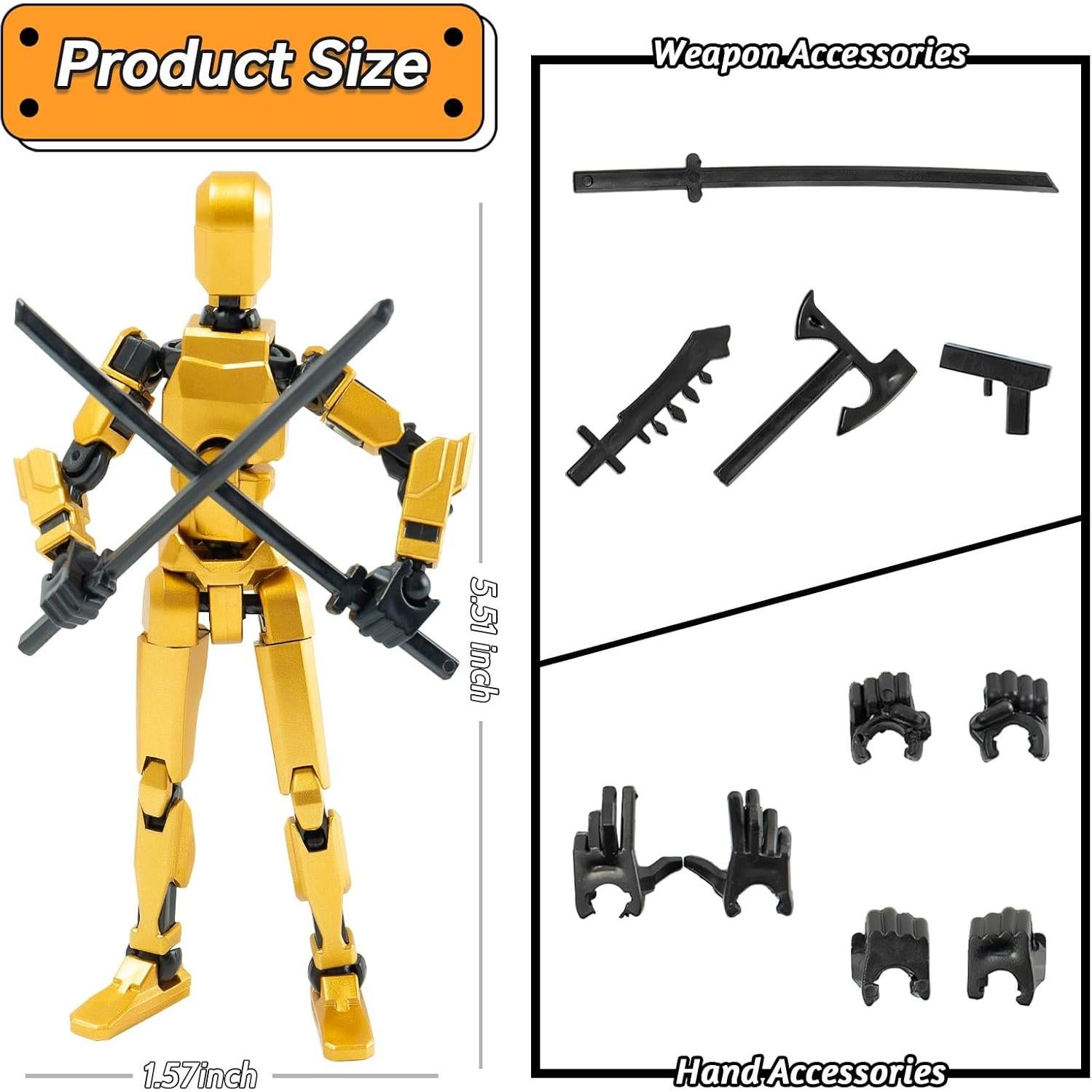 Juego de 4 Figuras de Acción Titan 13 Antiestrés para Niños