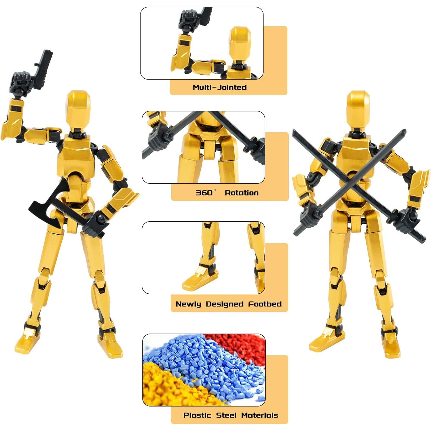 Juego de 4 Figuras de Acción Titan 13 Antiestrés para Niños