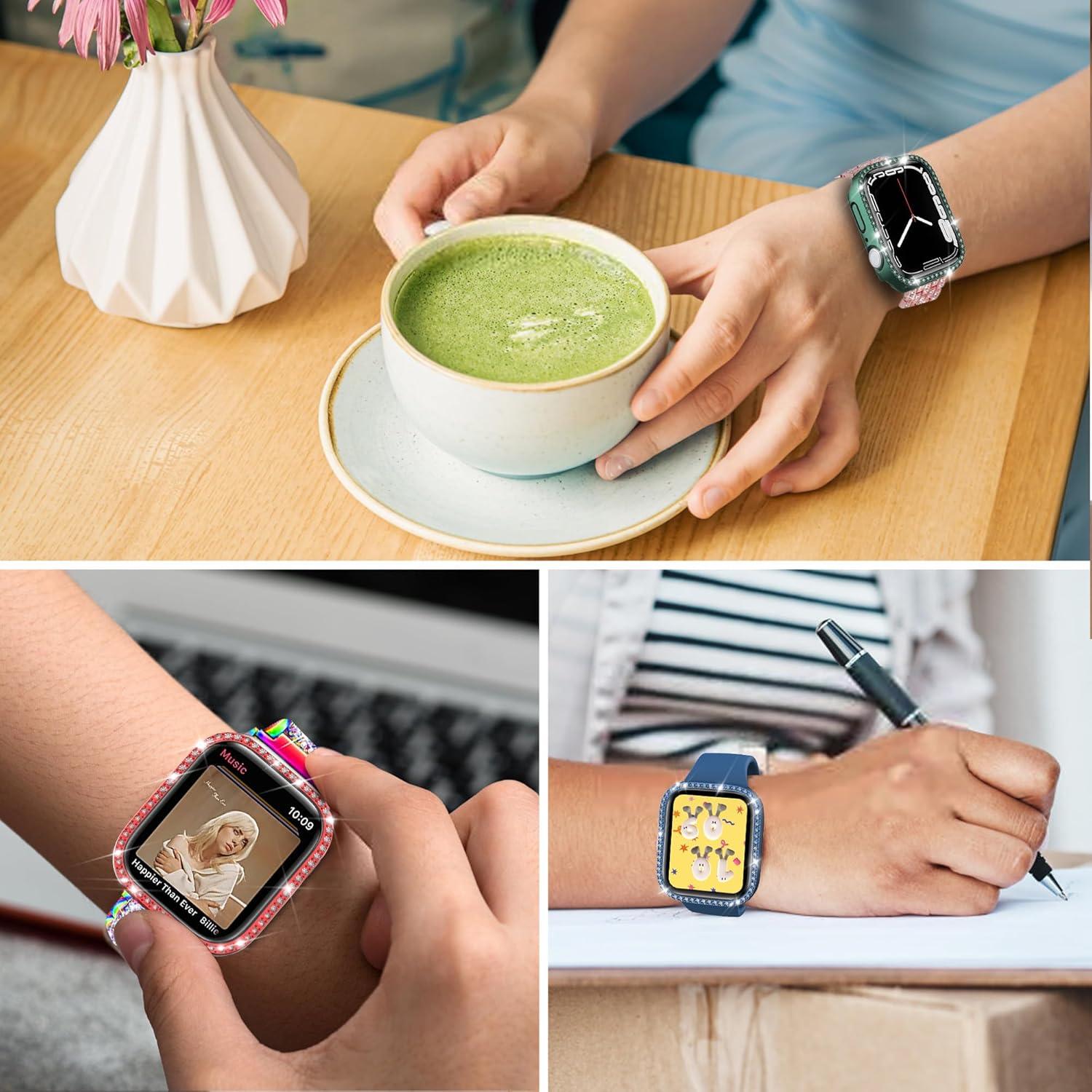 Paquete de 8 fundas para Apple Watch 40mm Tiorecime - Brillantes