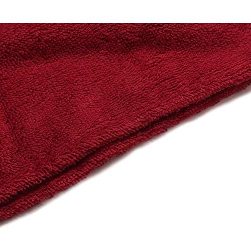 Toalla de Cabello Extra Grande Aspen Five - 76.2 cm, 400 GSM, Rojo