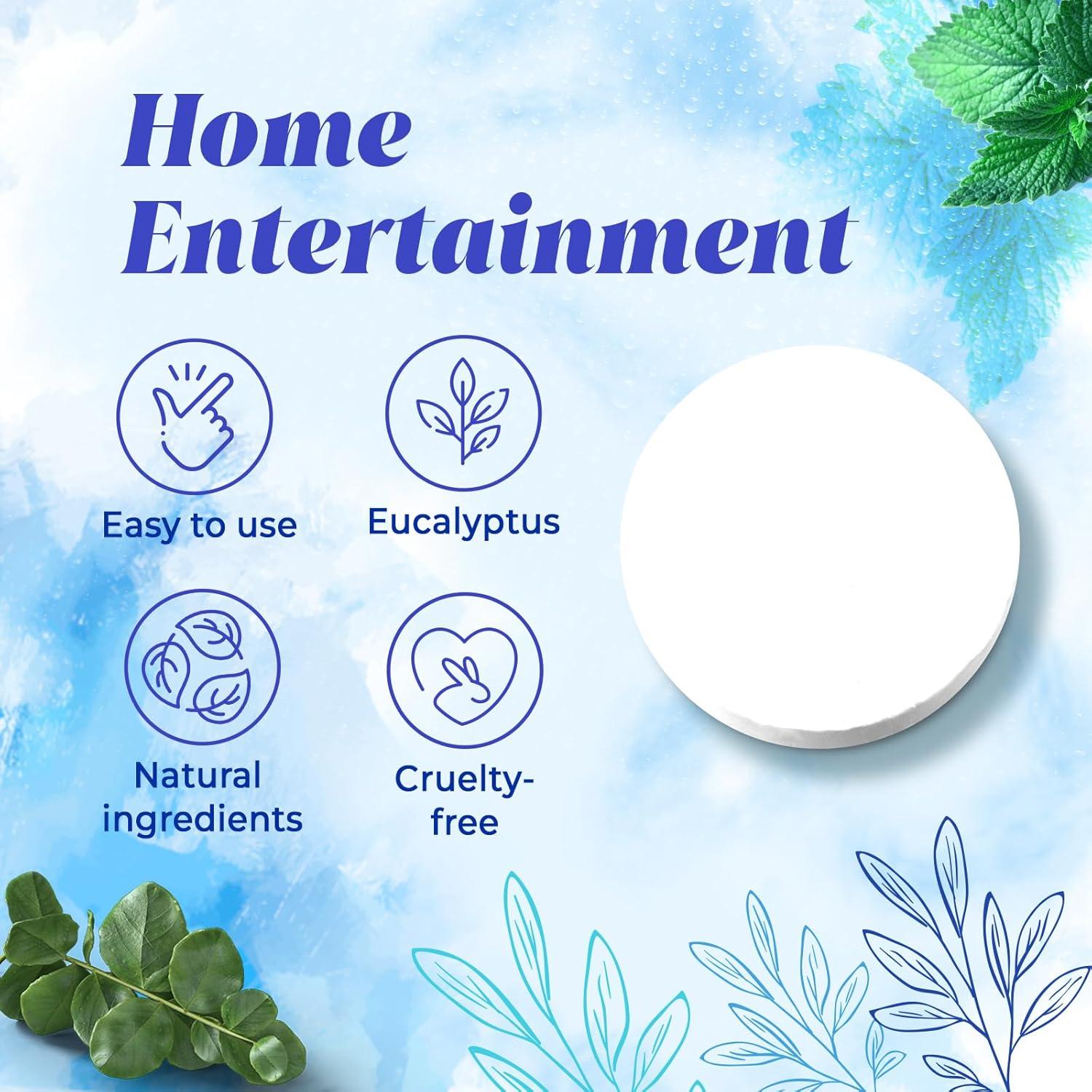 Bombas de Ducha Aromaterapia ZAYISHOWER - Paquete de 8 Eucalipto