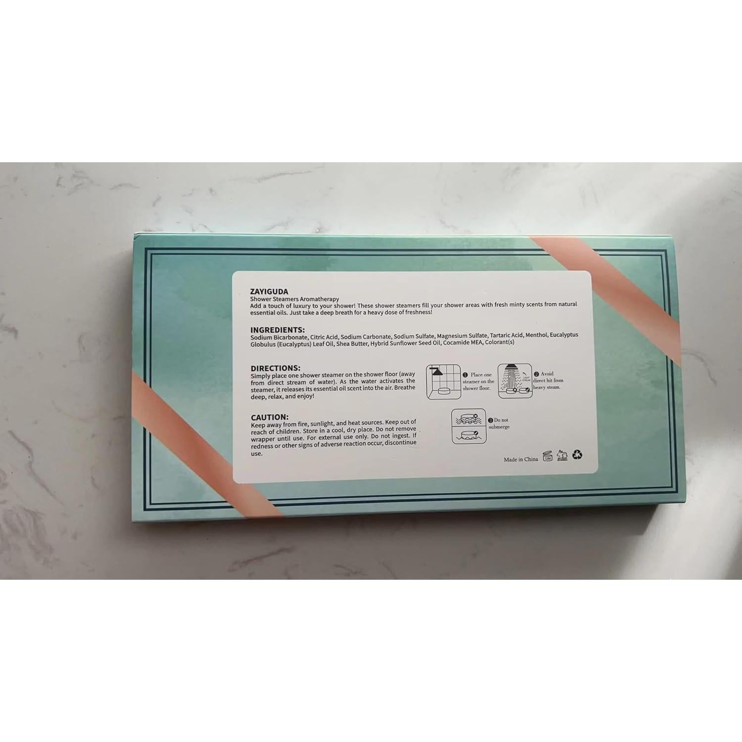 Bombas de Ducha Aromaterapia ZAYISHOWER - Paquete de 8 Eucalipto