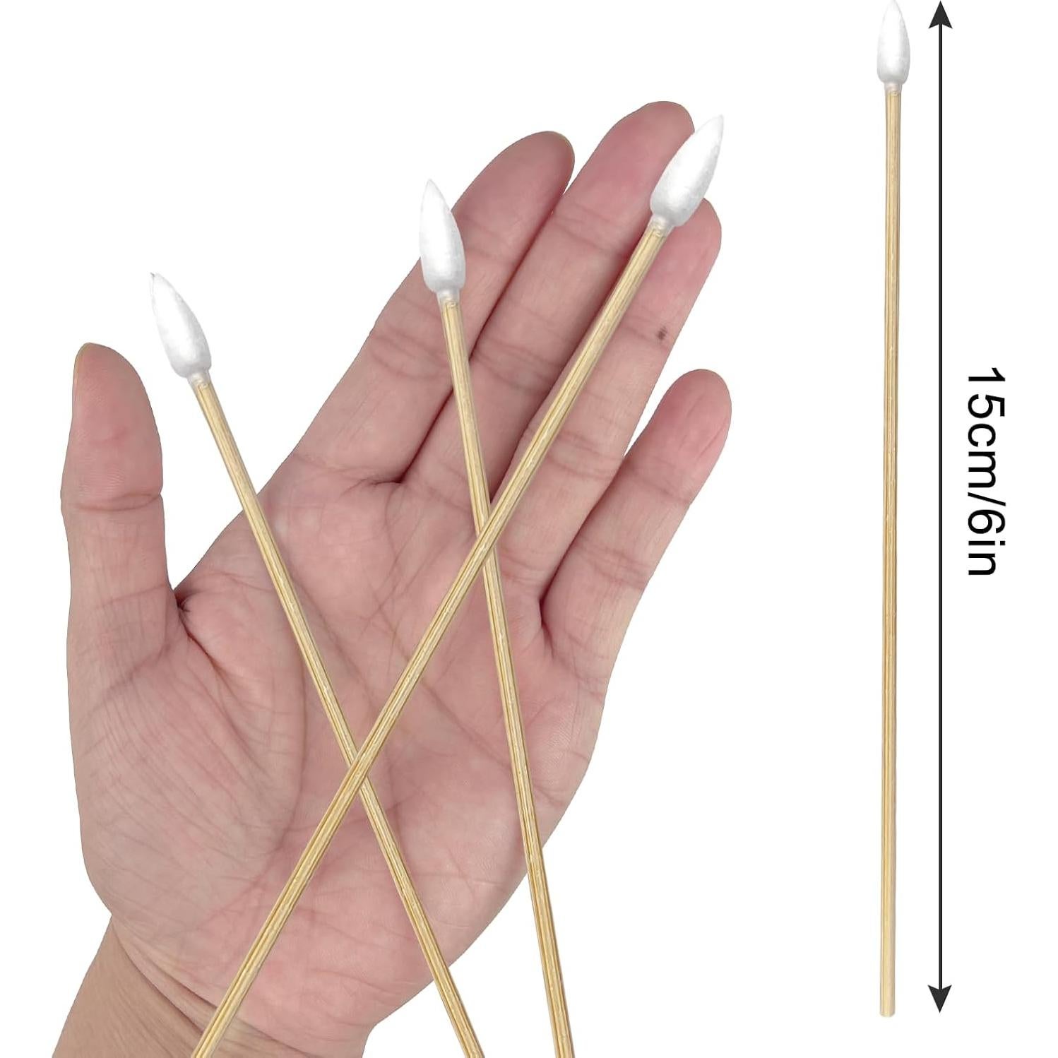 Bastones de Algodón Estériles Garrelett 15.24 cm - 200 Pcs