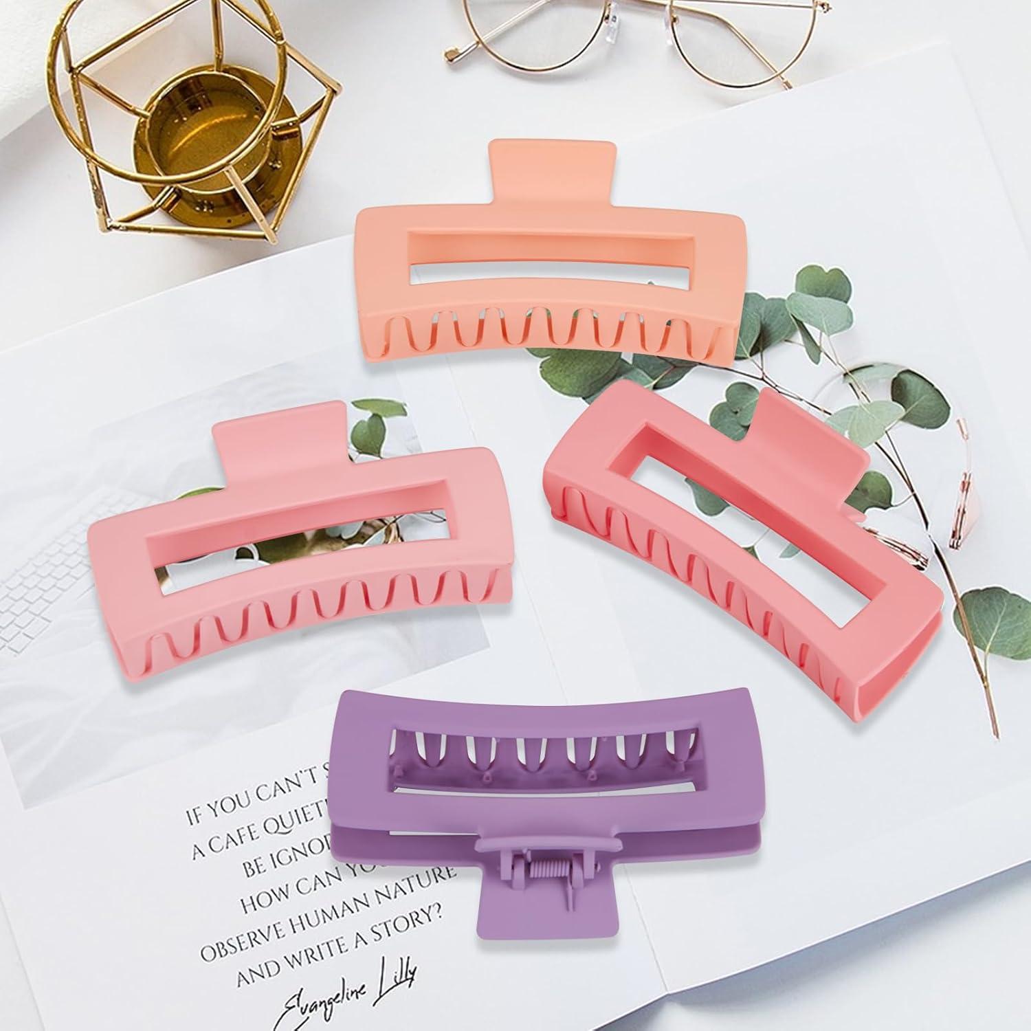 Paquete de 4 Clips de Garra Jumbo Antideslizantes MINMUNJIU