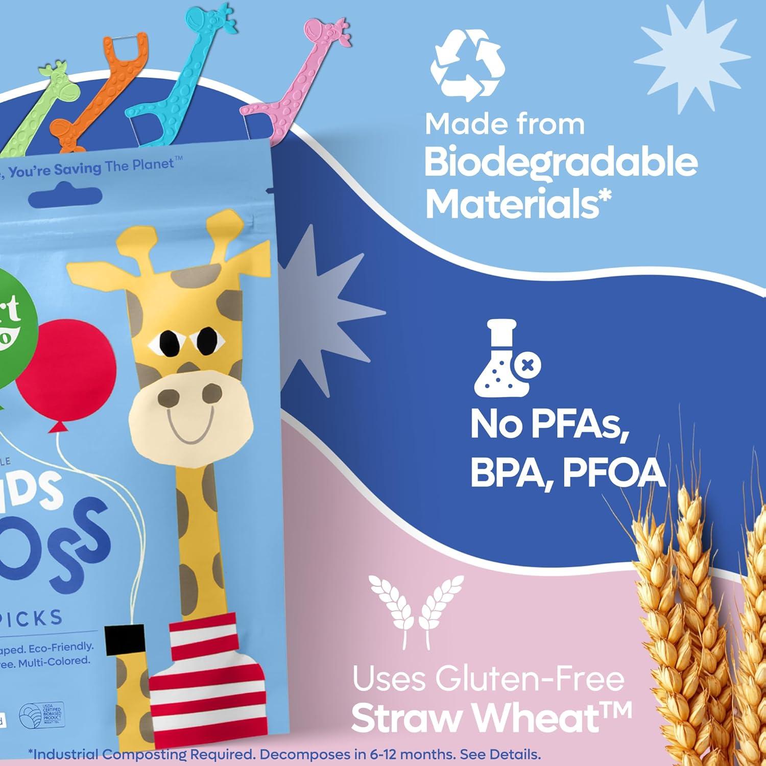 Palillos de Hilo Dental Ecológicos SmartLifeco 200 Unidades