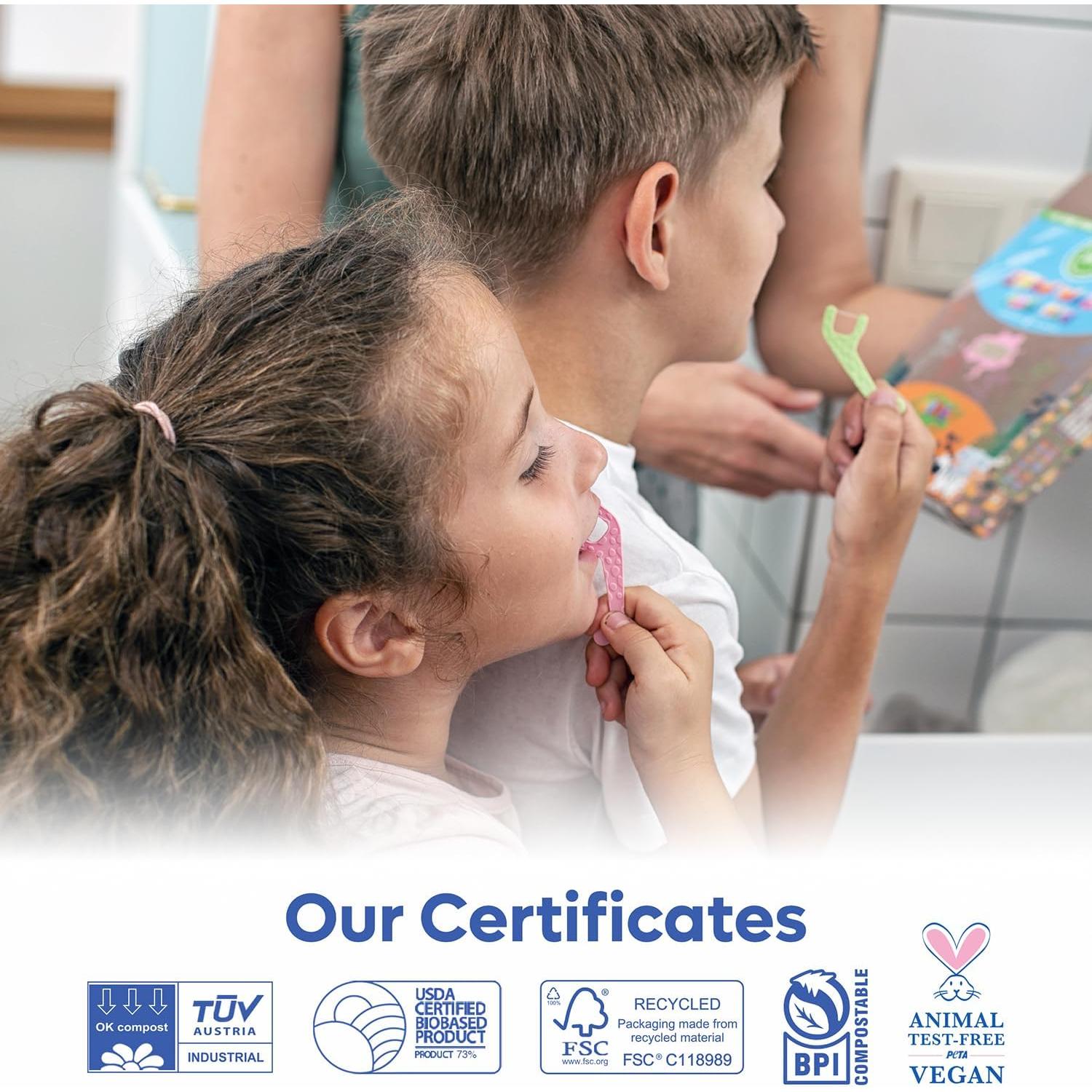 Palillos de Hilo Dental Ecológicos SmartLifeco 200 Unidades