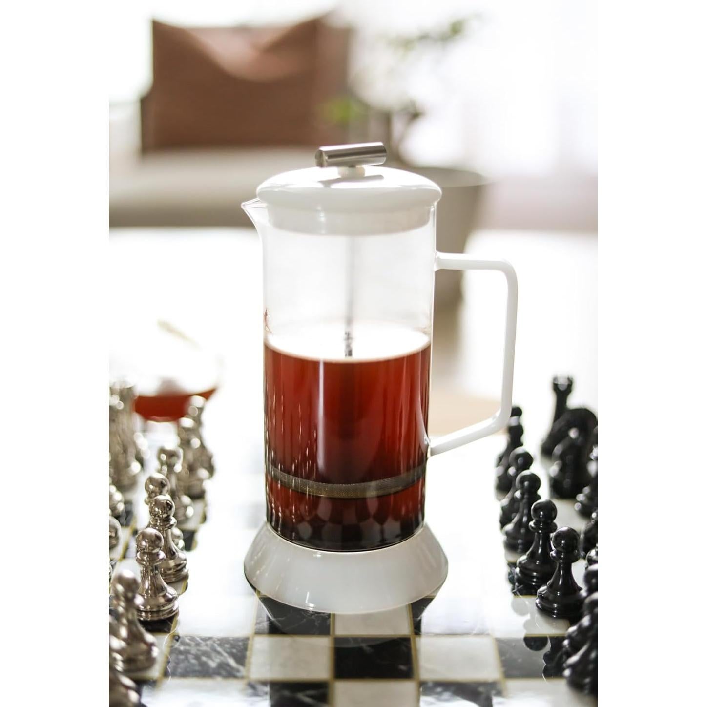 Prensa de Té Teabloom Toulouse 700 mL Vidrio Borosilicato Rosa