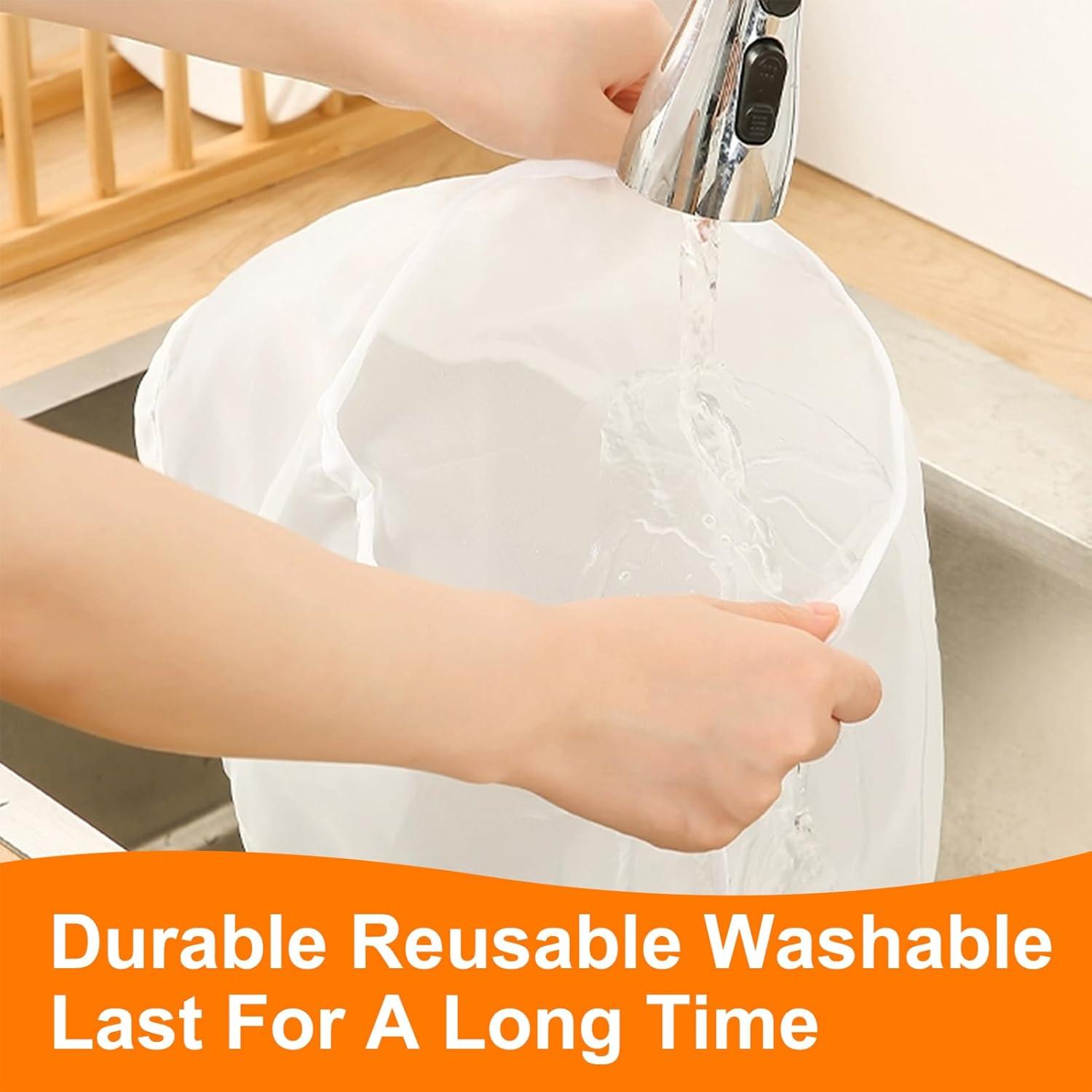 Colador de Leche de Nuez Dizaolive - Paquete de 3 - Nylon Fino