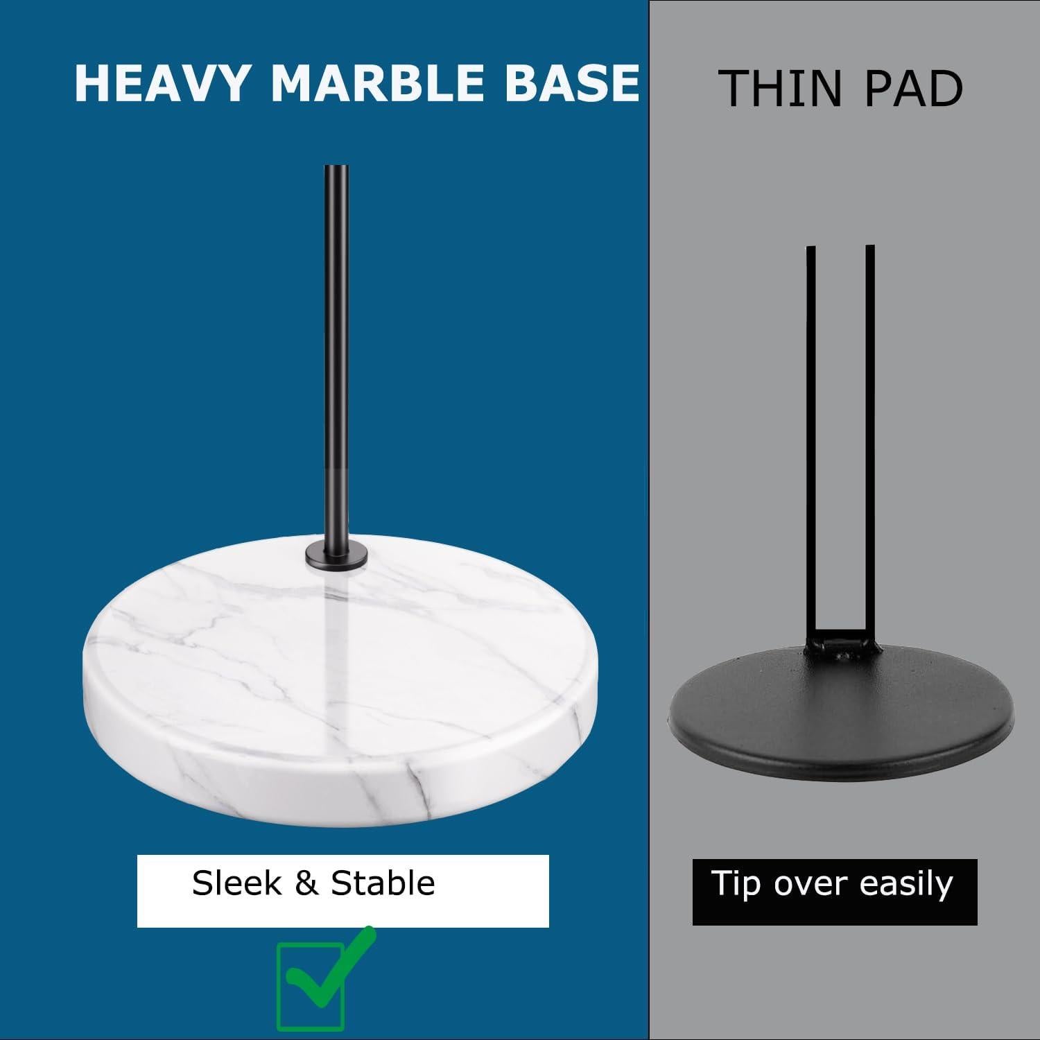 Organizador de Tapas de Vaso de Acero Inoxidable y Mármol Negro - Para Stanley y Yeti