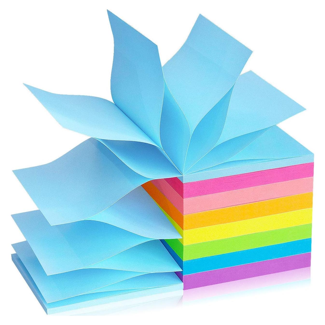 Notas Adhesivas Emergentes Lobo del Este 8 Colores 80 Hojas