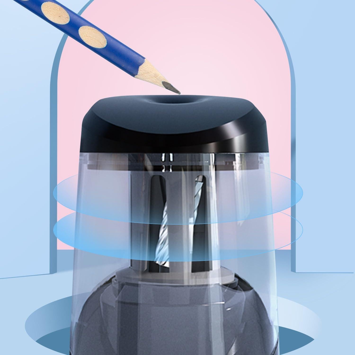 Sacapuntas Eléctrico M&G APS906H9 Negro, Afilado Rápido USB