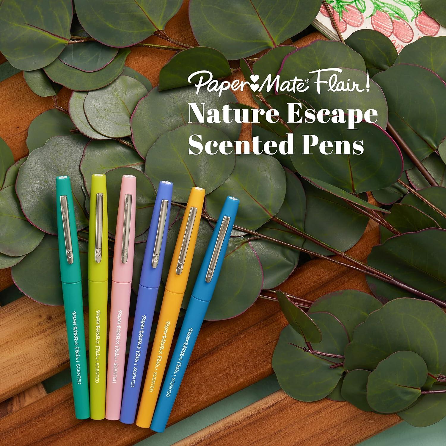Bolígrafos Aromatizados Paper Mate Flair Escape Natural 16 Colores
