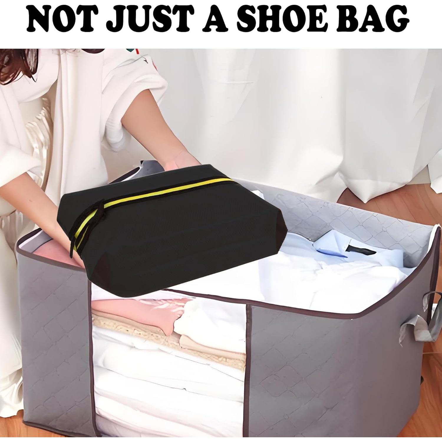 Bolsa de Zapatos de Viaje YUENCHING Negra Impermeable 40.6 cm