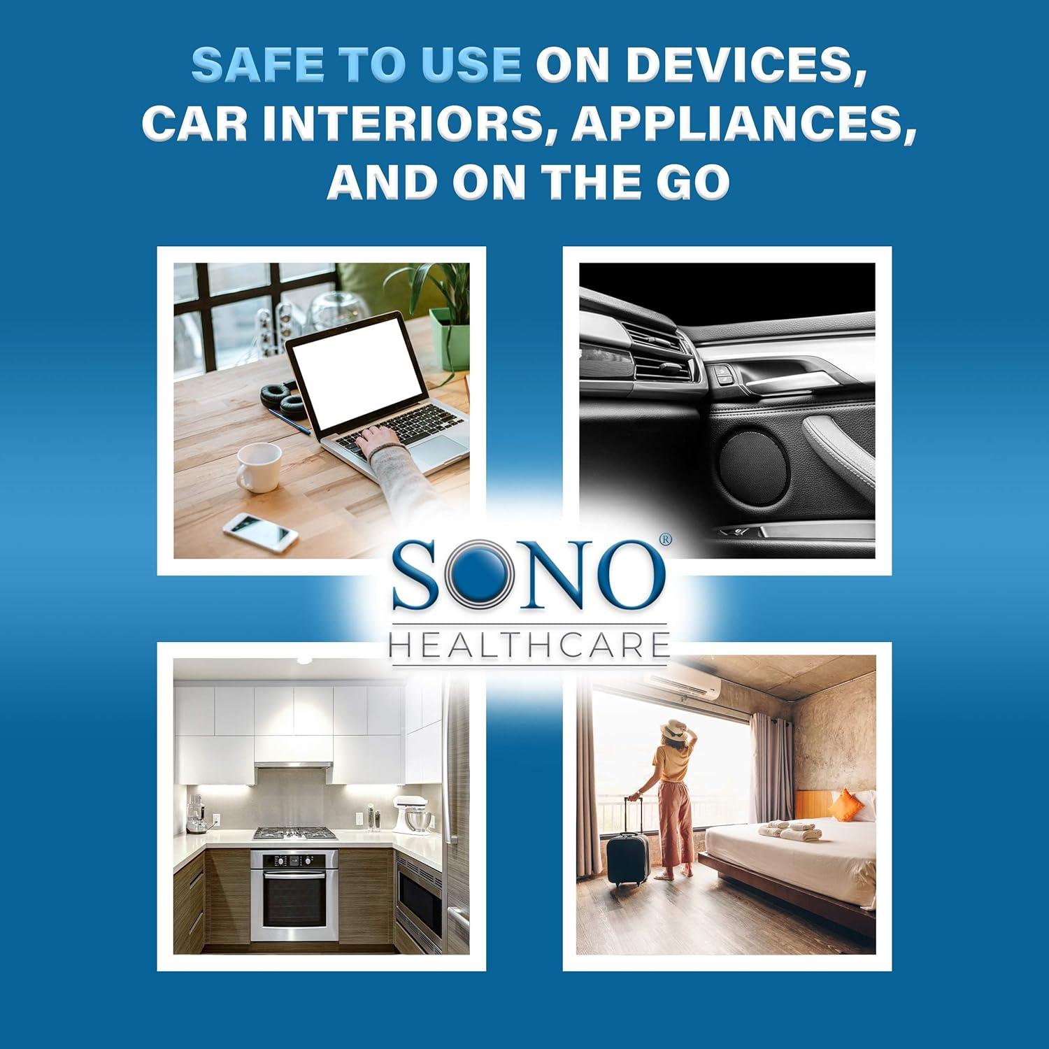 Toallitas Desinfectantes SONO 80 Unidades - Sin Alcohol y Blanqueador