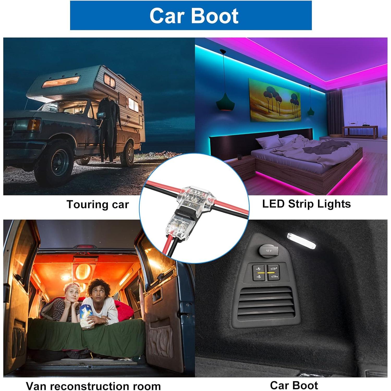 Cable de Extensión 20m 22 AWG Rifachua + 12 Conectores T Tap