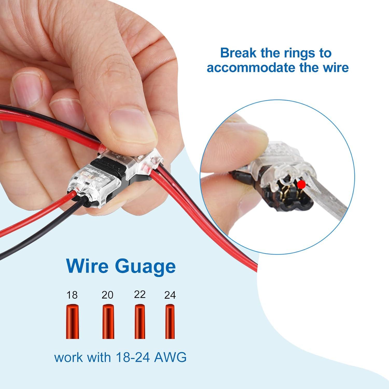 Cable de Extensión 20m 22 AWG Rifachua + 12 Conectores T Tap