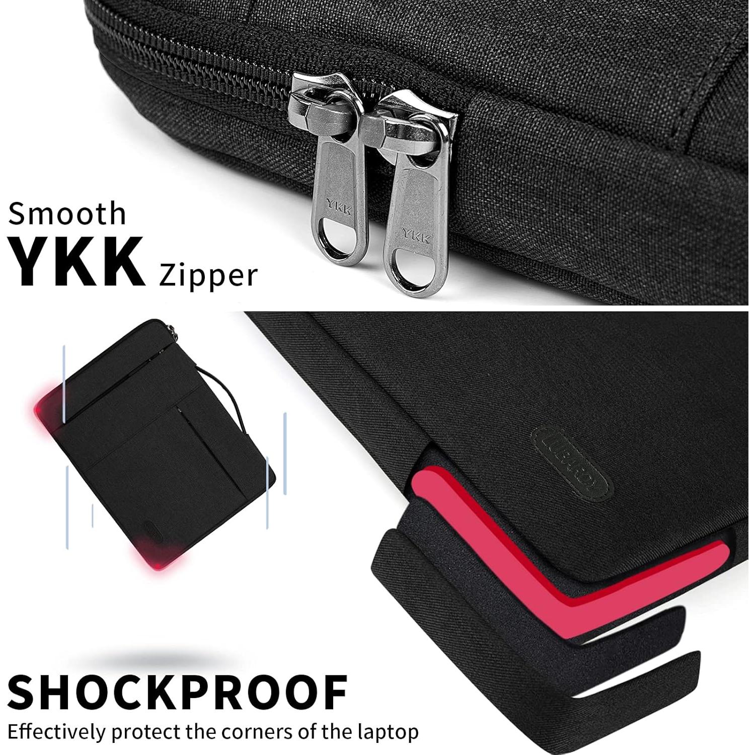 Funda para Laptop Lubardy 13.3-14 Pulgadas Negra Impermeable