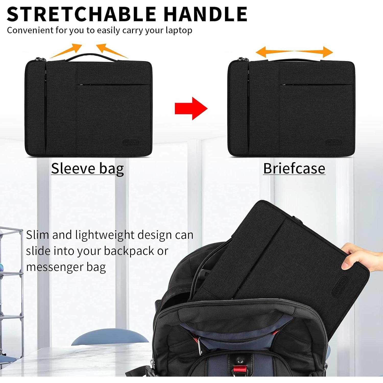 Funda para Laptop Lubardy 13.3-14 Pulgadas Negra Impermeable