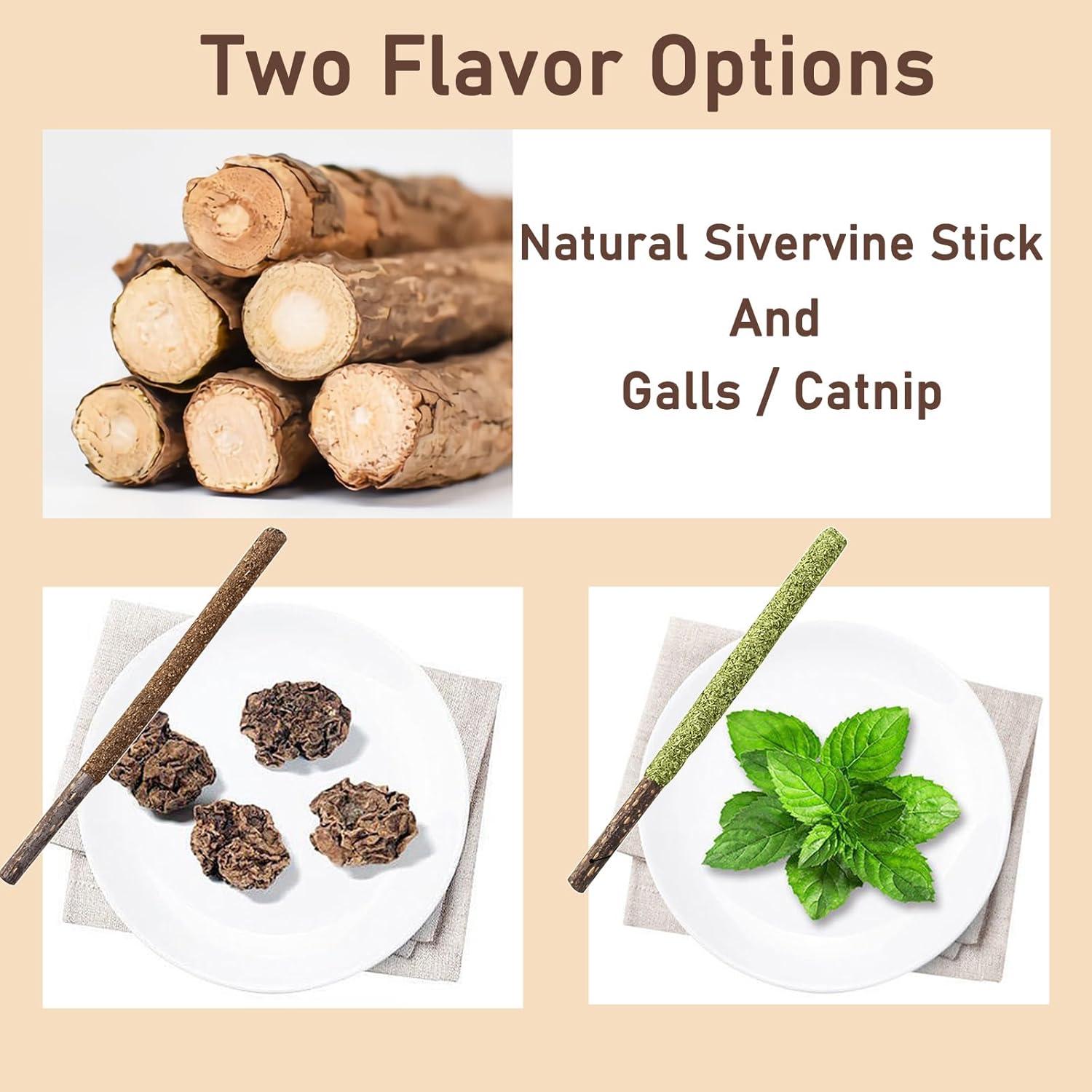 Palitos Masticables de Silvervine Maiguangta para Gatos - 12 Pcs