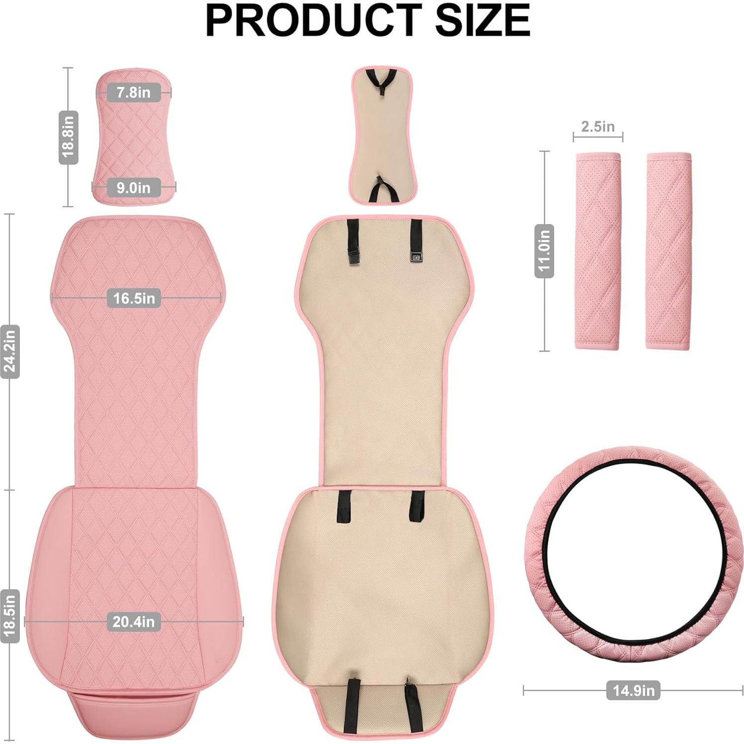 Conjunto de Fundas de Asiento Delantero BaoLL Rosa Universal