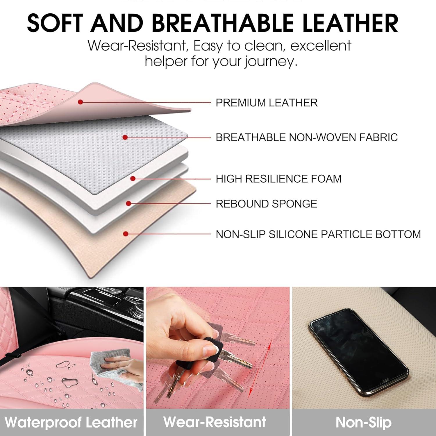 Conjunto de Fundas de Asiento Delantero BaoLL Rosa Universal