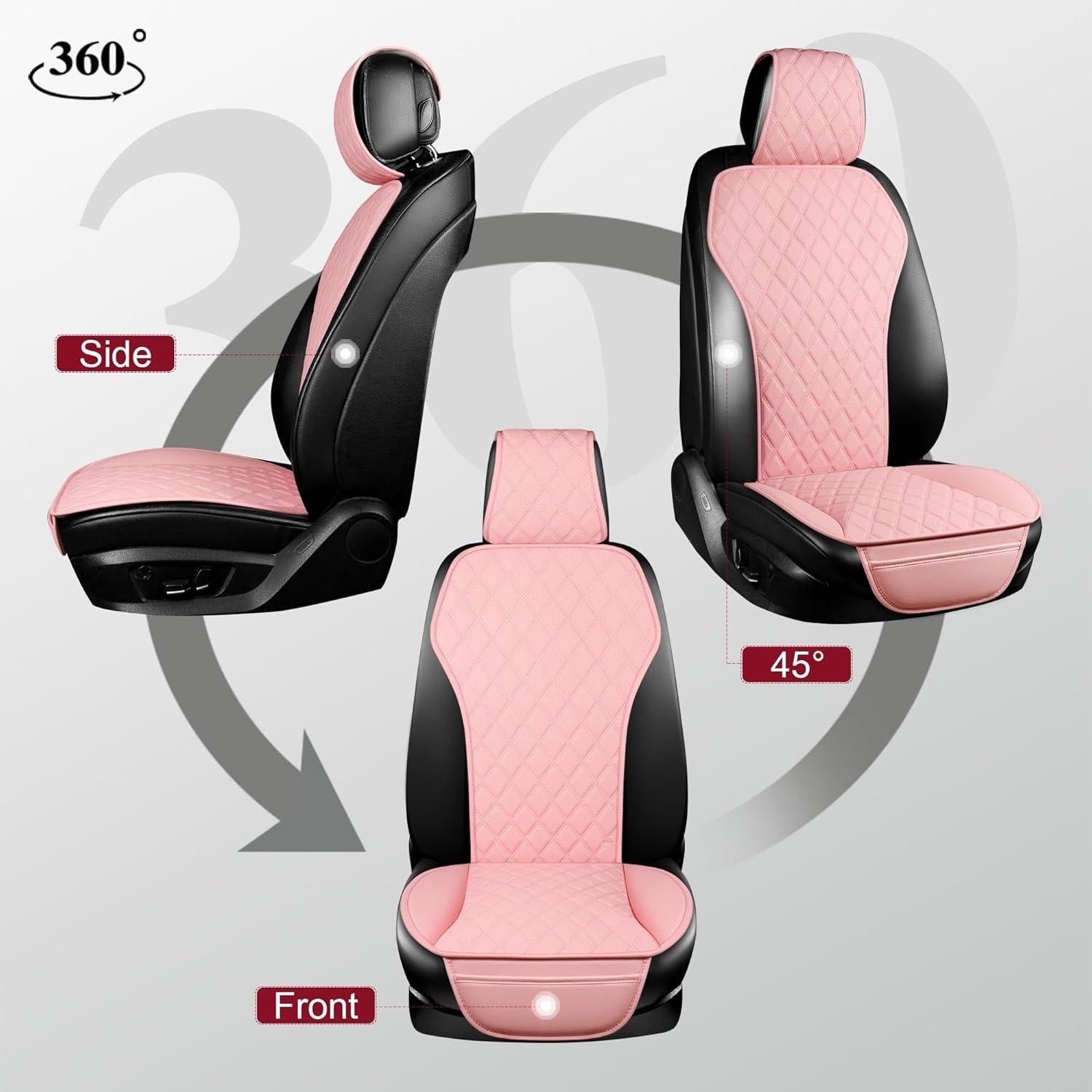 Conjunto de Fundas de Asiento Delantero BaoLL Rosa Universal