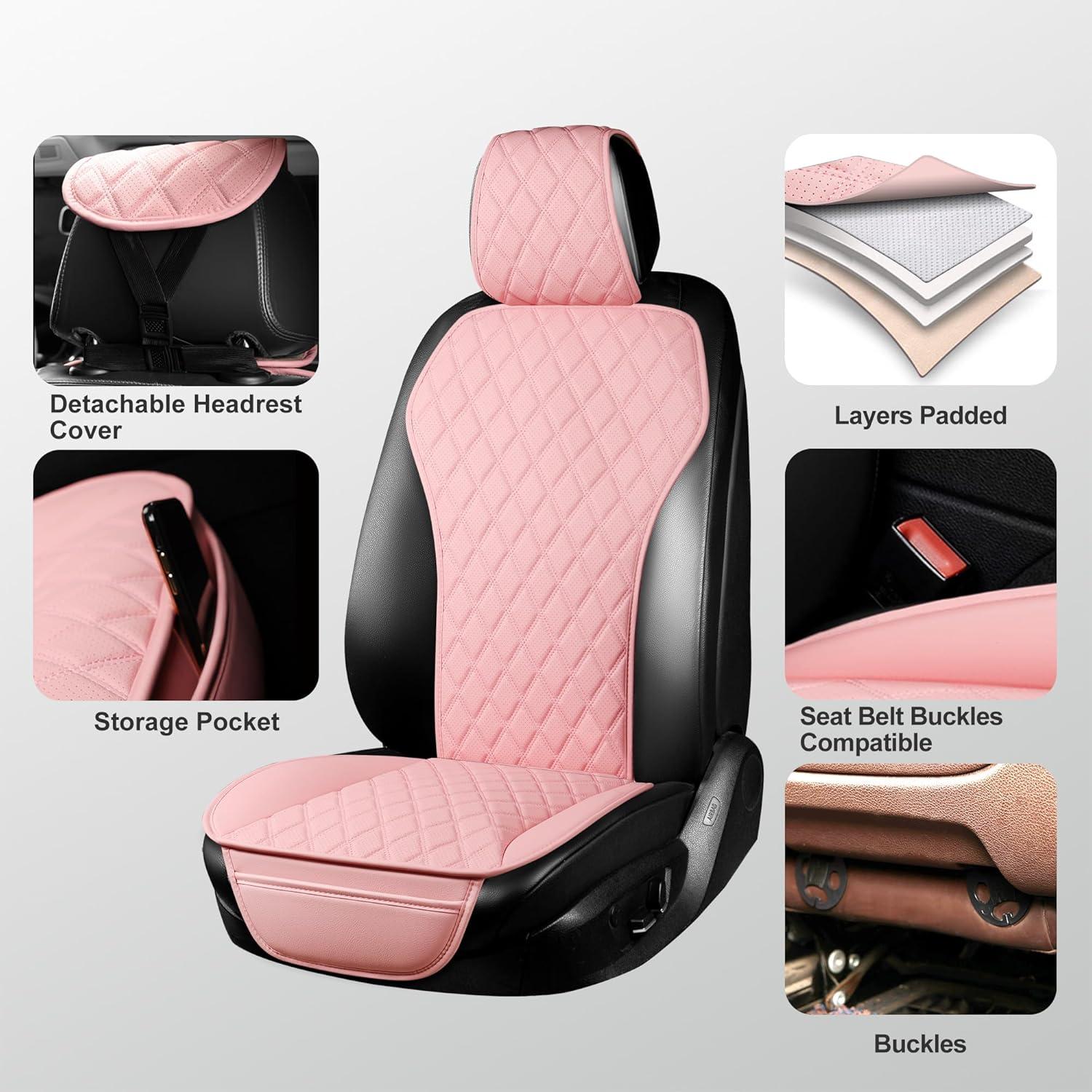 Conjunto de Fundas de Asiento Delantero BaoLL Rosa Universal