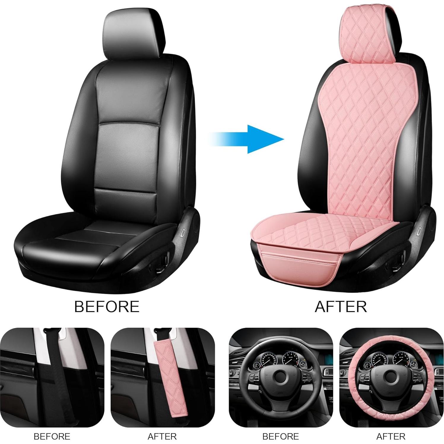 Conjunto de Fundas de Asiento para Coche BaoLL Rosa Universal